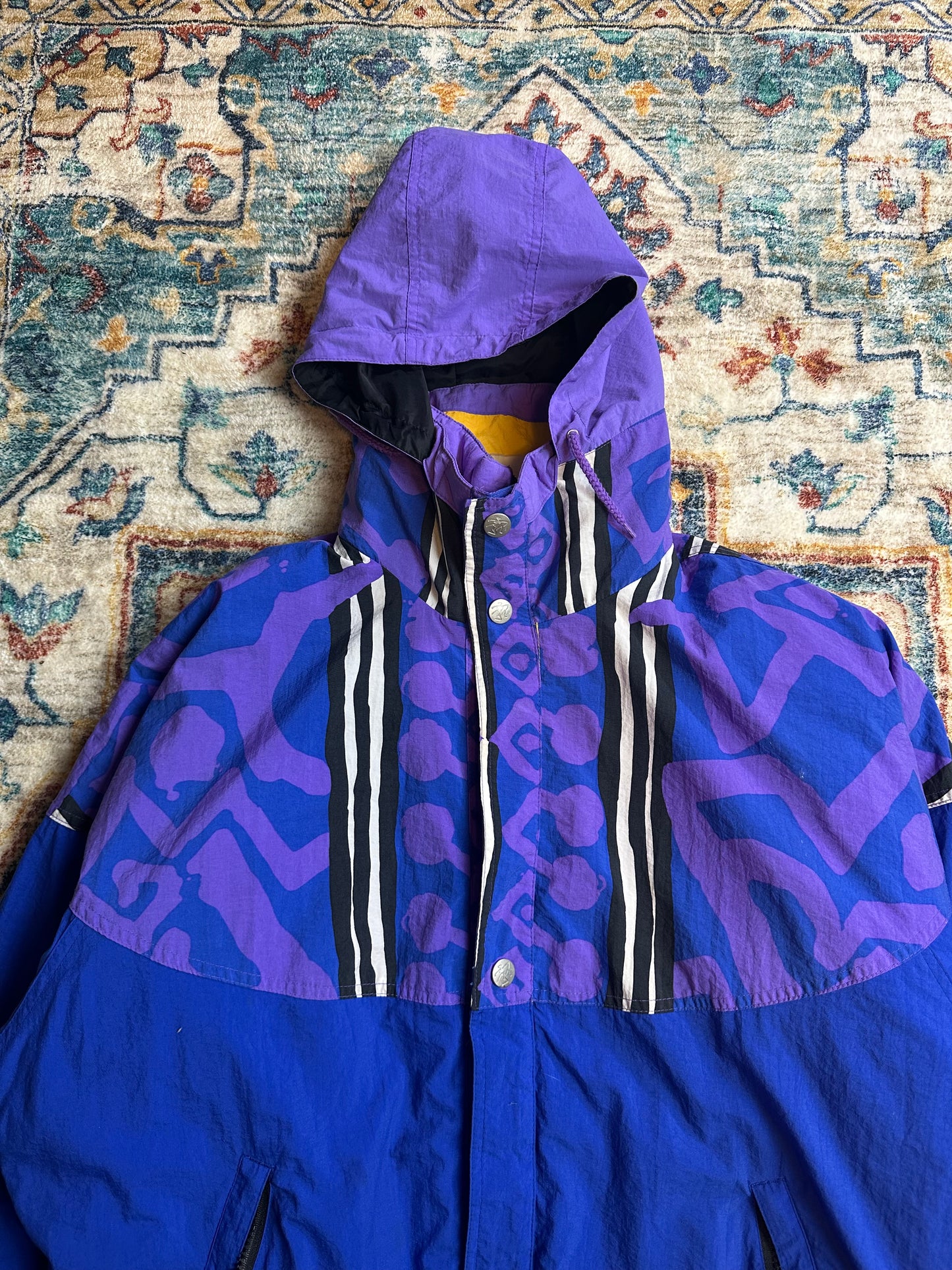 90s Ocean Pacific Abstract Zip-up Ski Jacket - L