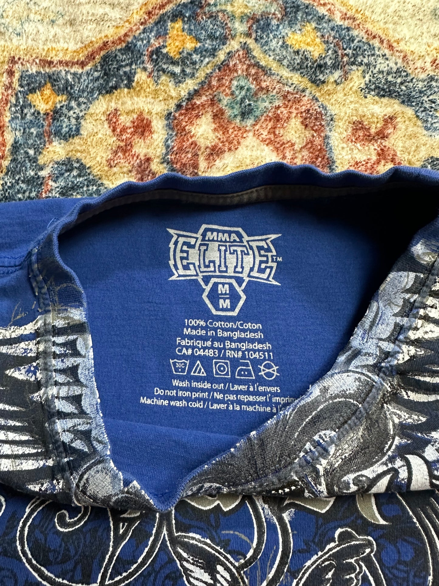 00s MMA Elite Y2K Big Print T-shirt - M