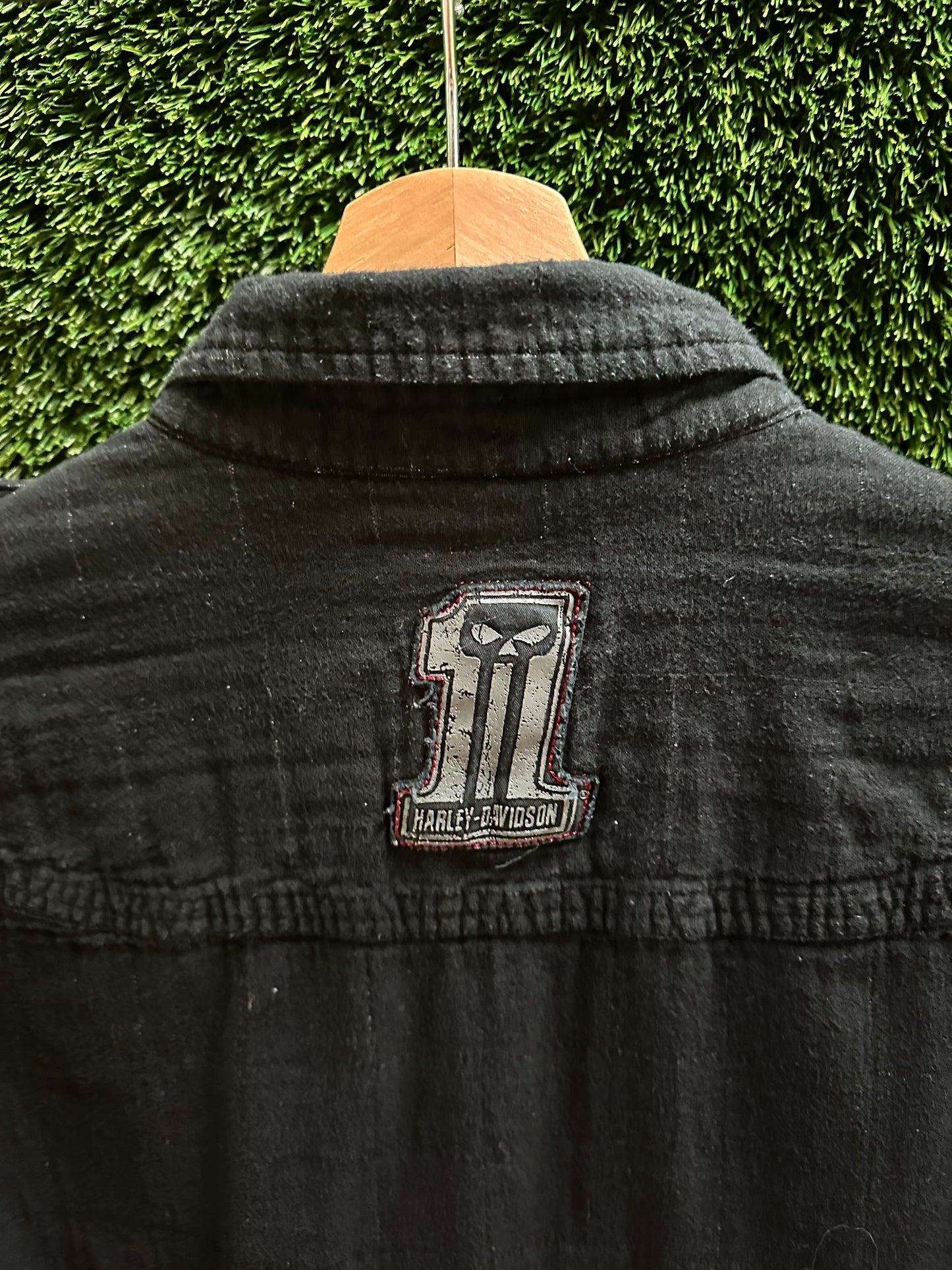 00s Harley Davidson Knee Deep In Iron Button-up Shirt - M
