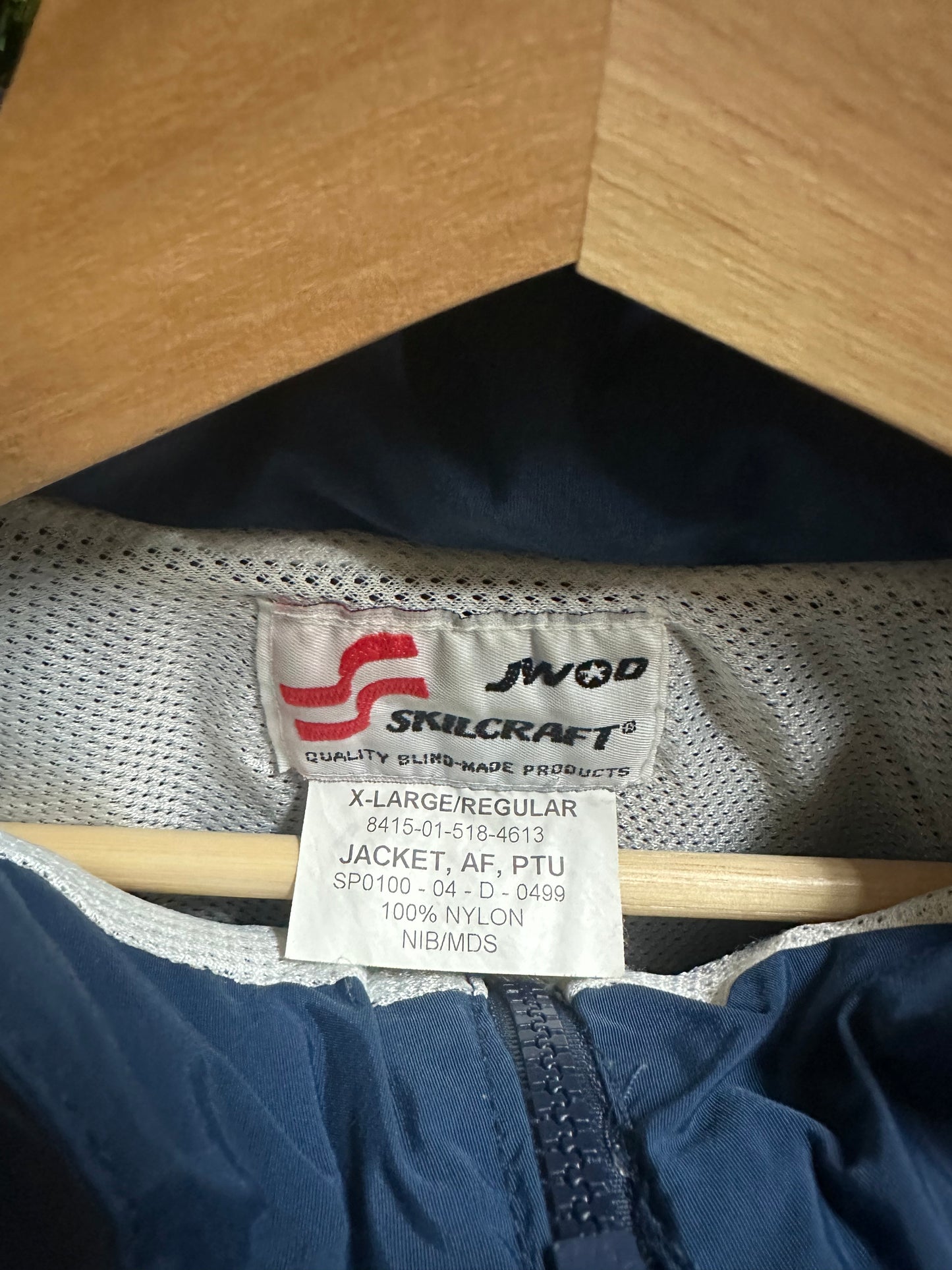 00s US Air Force Zip-up Jacket - XL