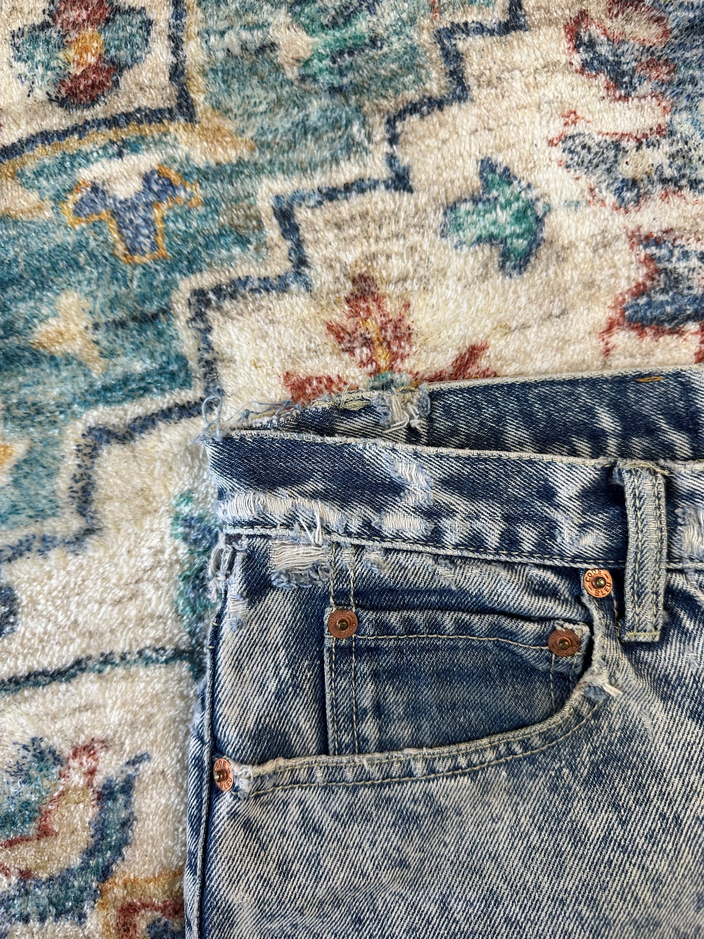 90s Code Bleu Acid Wash Jeans - 30