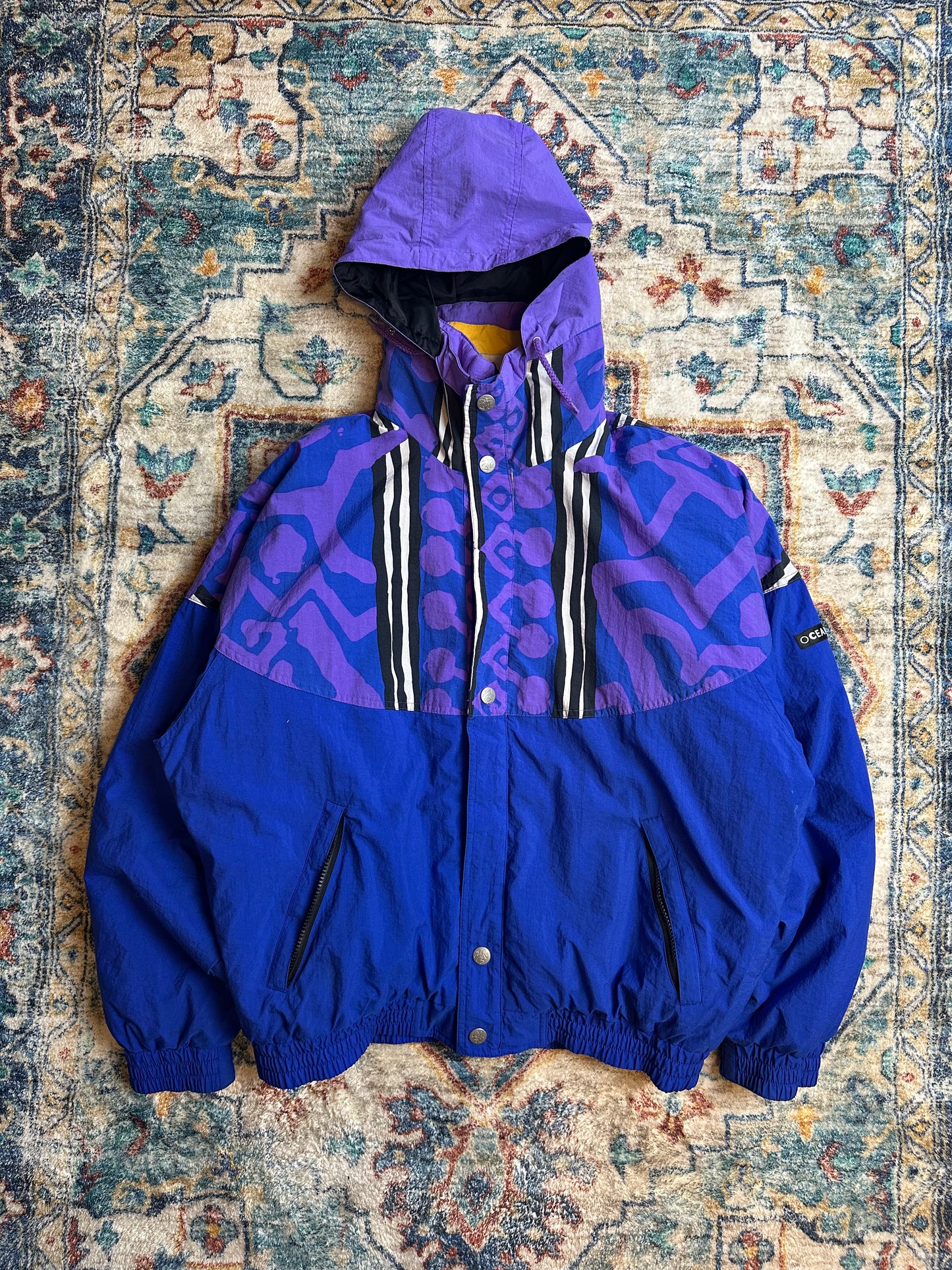 90s Ocean Pacific Abstract Zip-up Ski Jacket - L