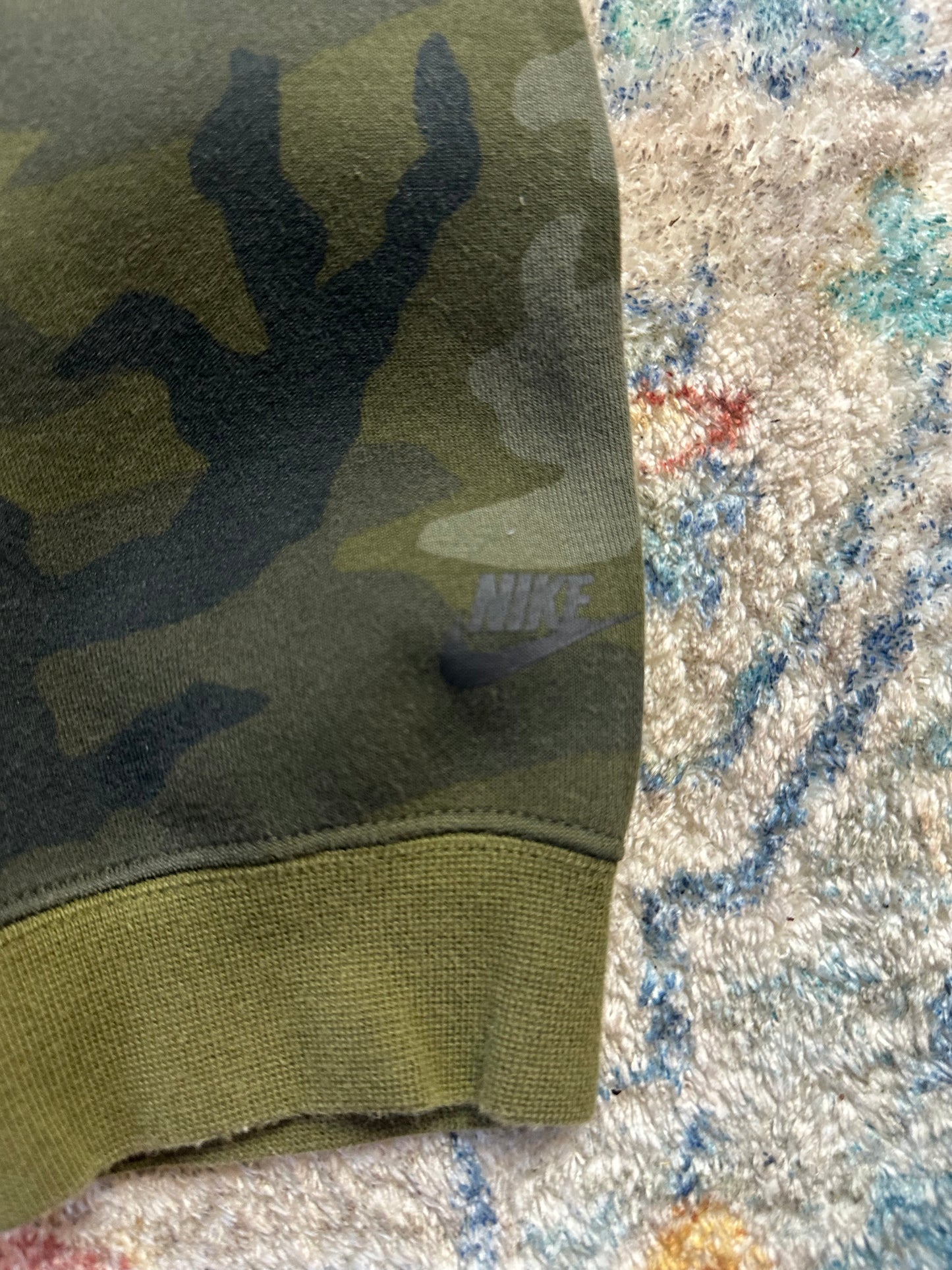 Nike Camouflage Zip-up Tech Fleece Hoodie - M
