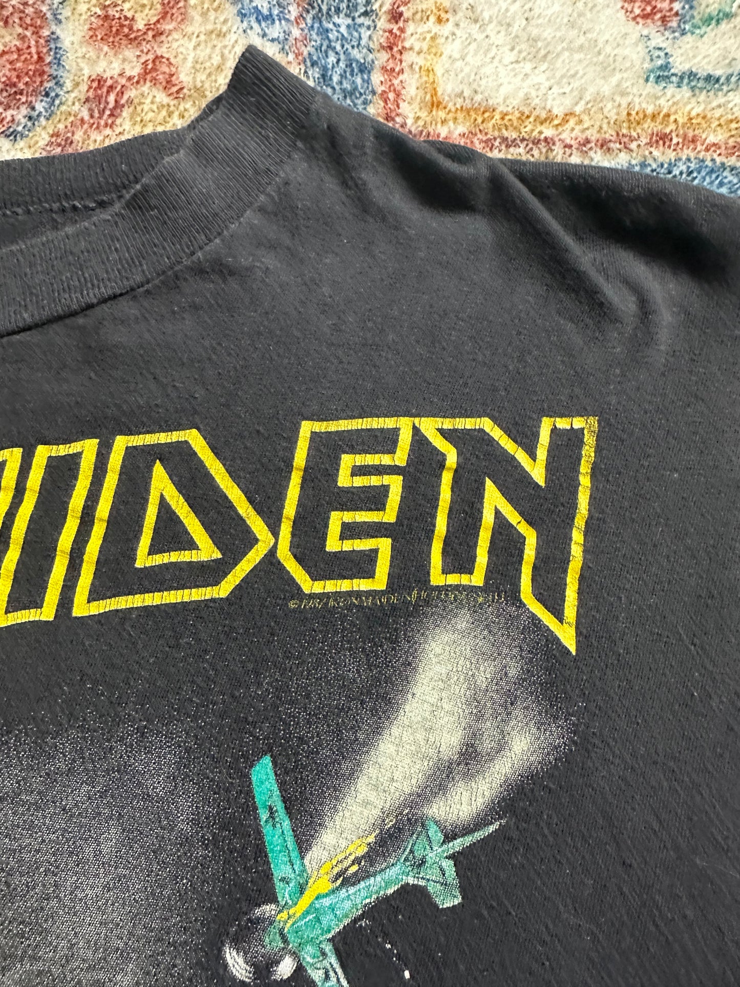 80s Iron Maiden Aces High Band T-shirt - M