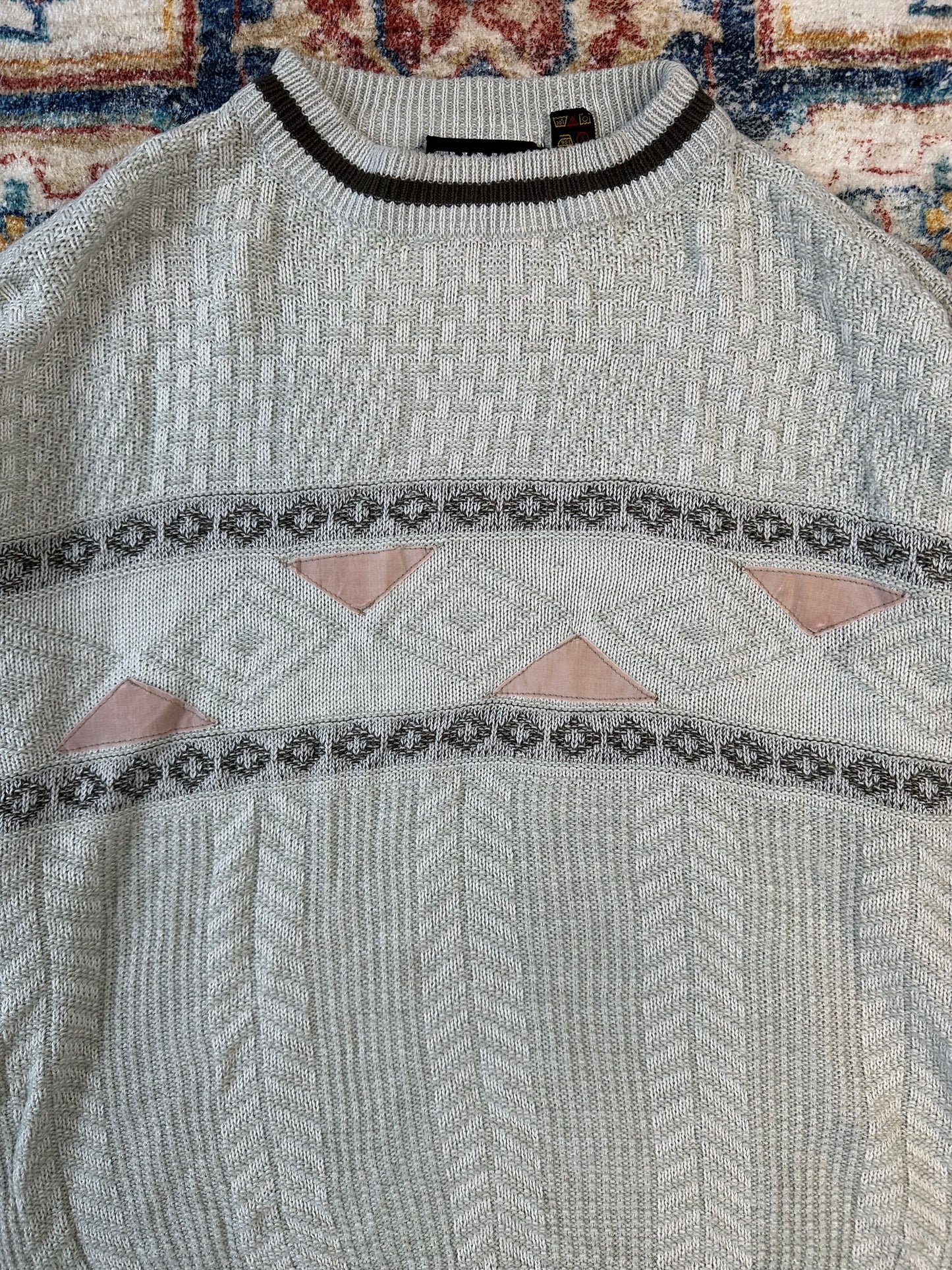 90s Chams Abstract Pullover Sweater - M