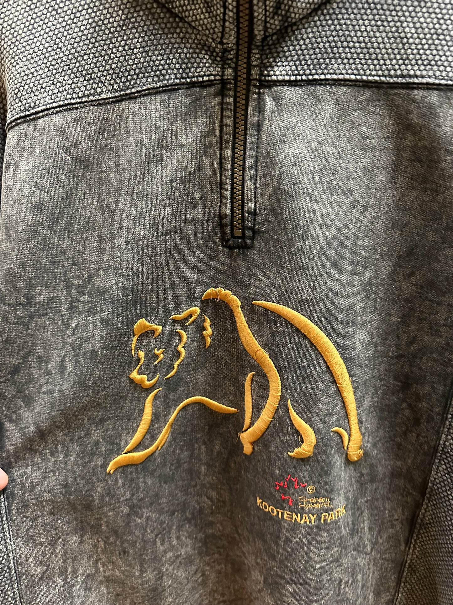 90s Kootenay Park 1/4 Zip-up Sweatshirt - S