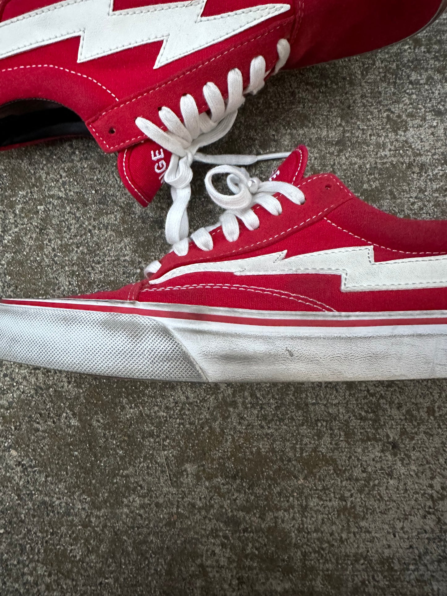 Revenge X Storm Red Low Top Shoes - 9