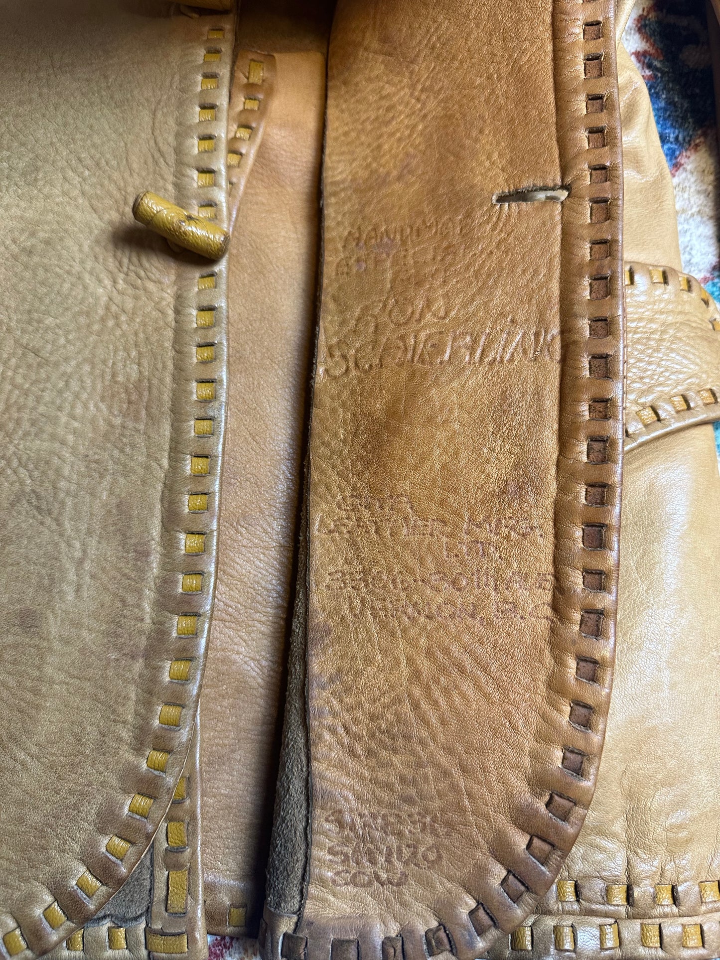 1920s Gita Leather MFG Cow Hide Leather Jacket - S