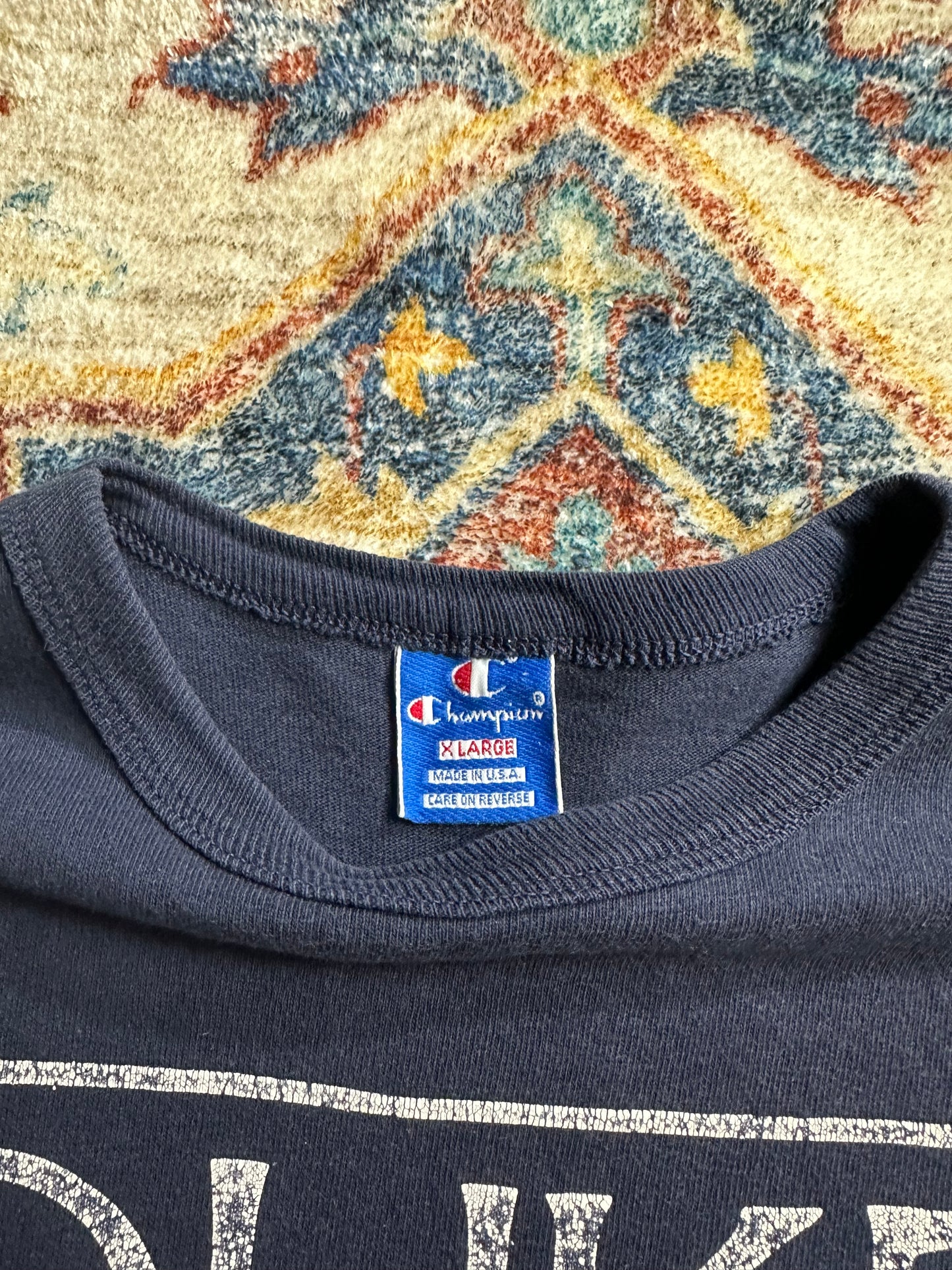 90s Champion NCAA Duke The School Of Business T-shirt - XL