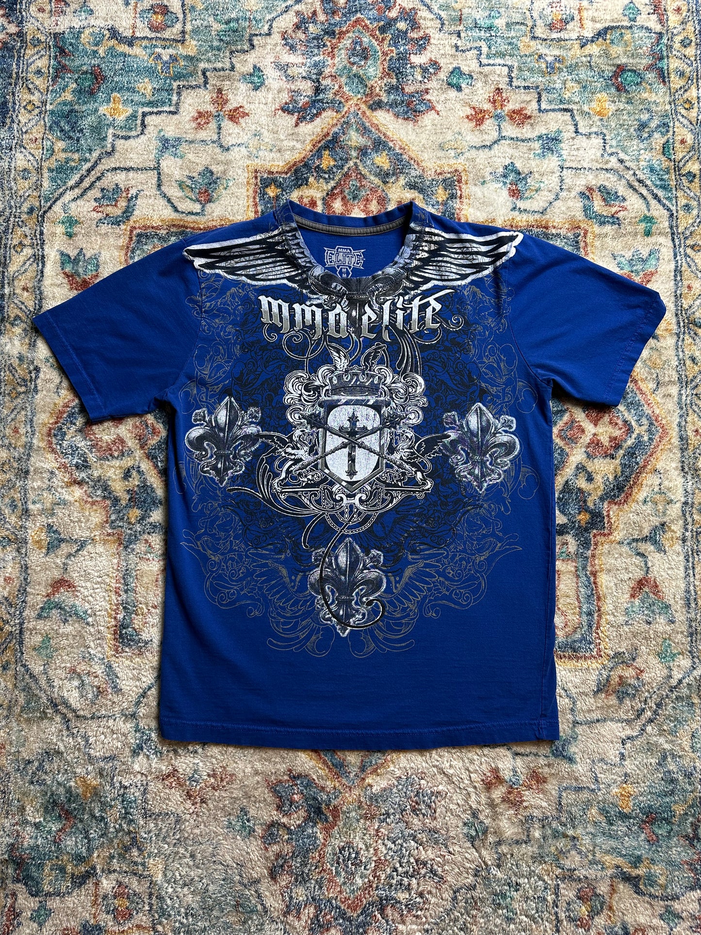 00s MMA Elite Y2K Big Print T-shirt - M
