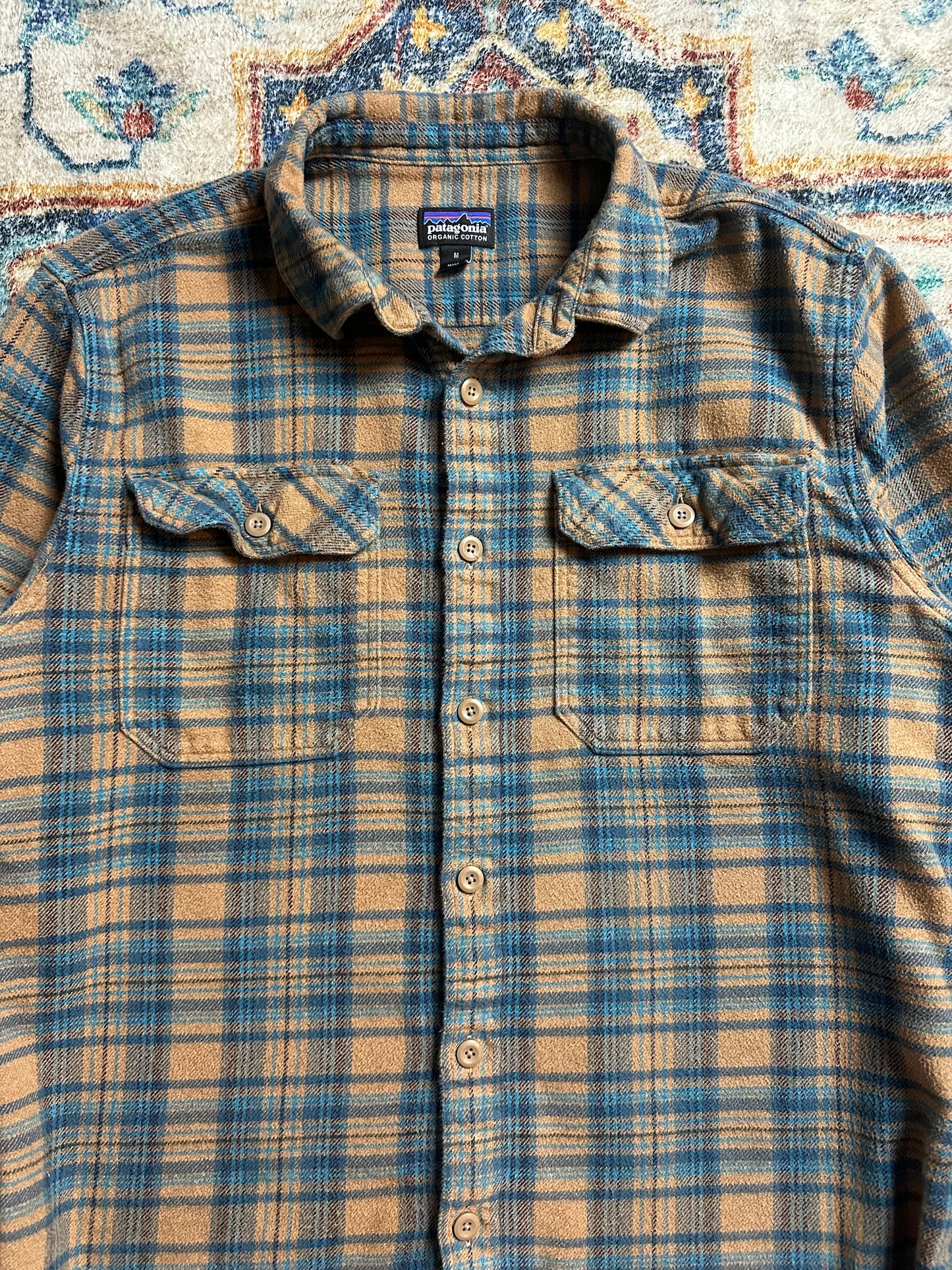 Patagonia Organic Cotton Plaid Flannel Shirt - M
