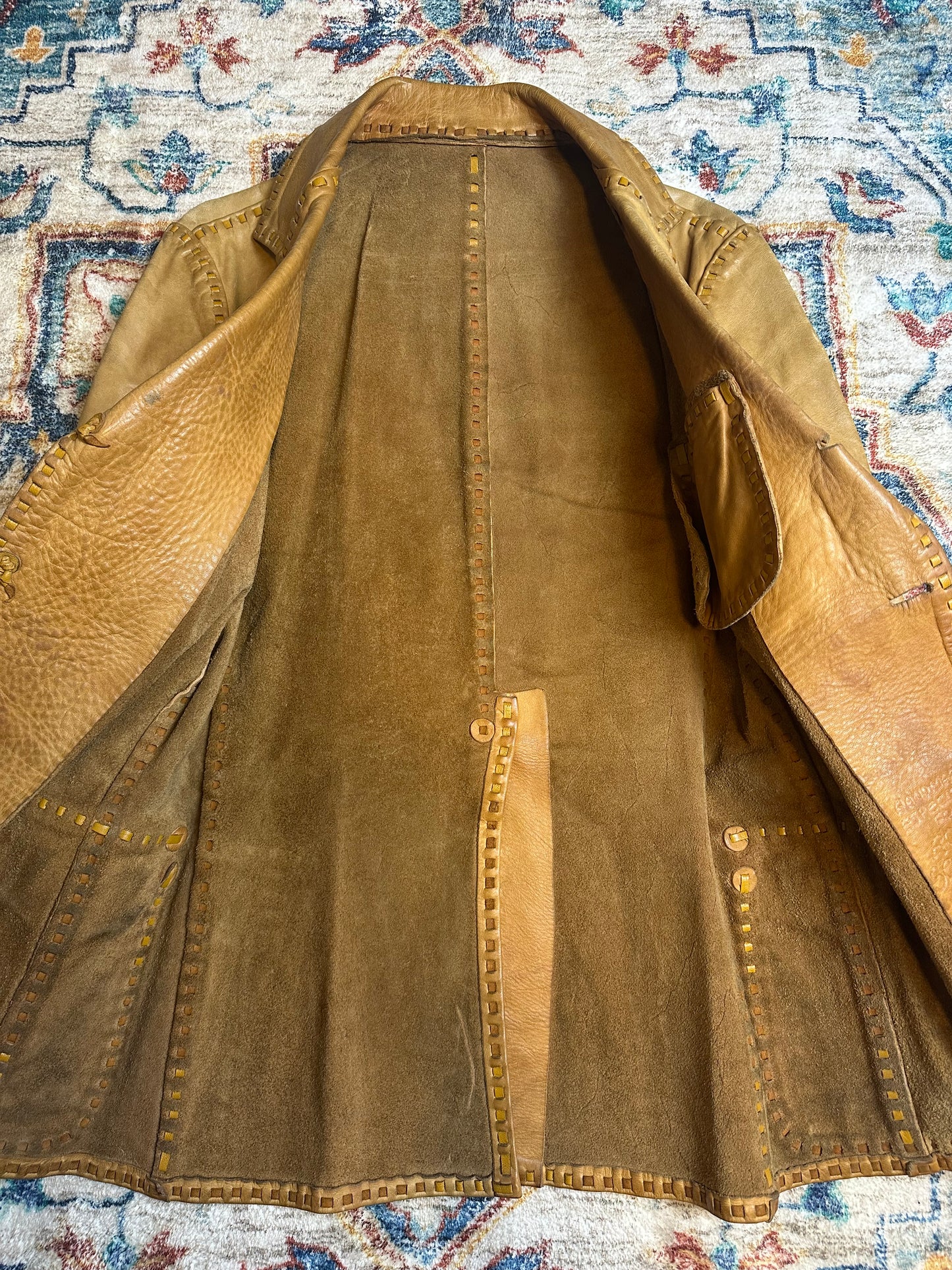 1920s Gita Leather MFG Cow Hide Leather Jacket - S