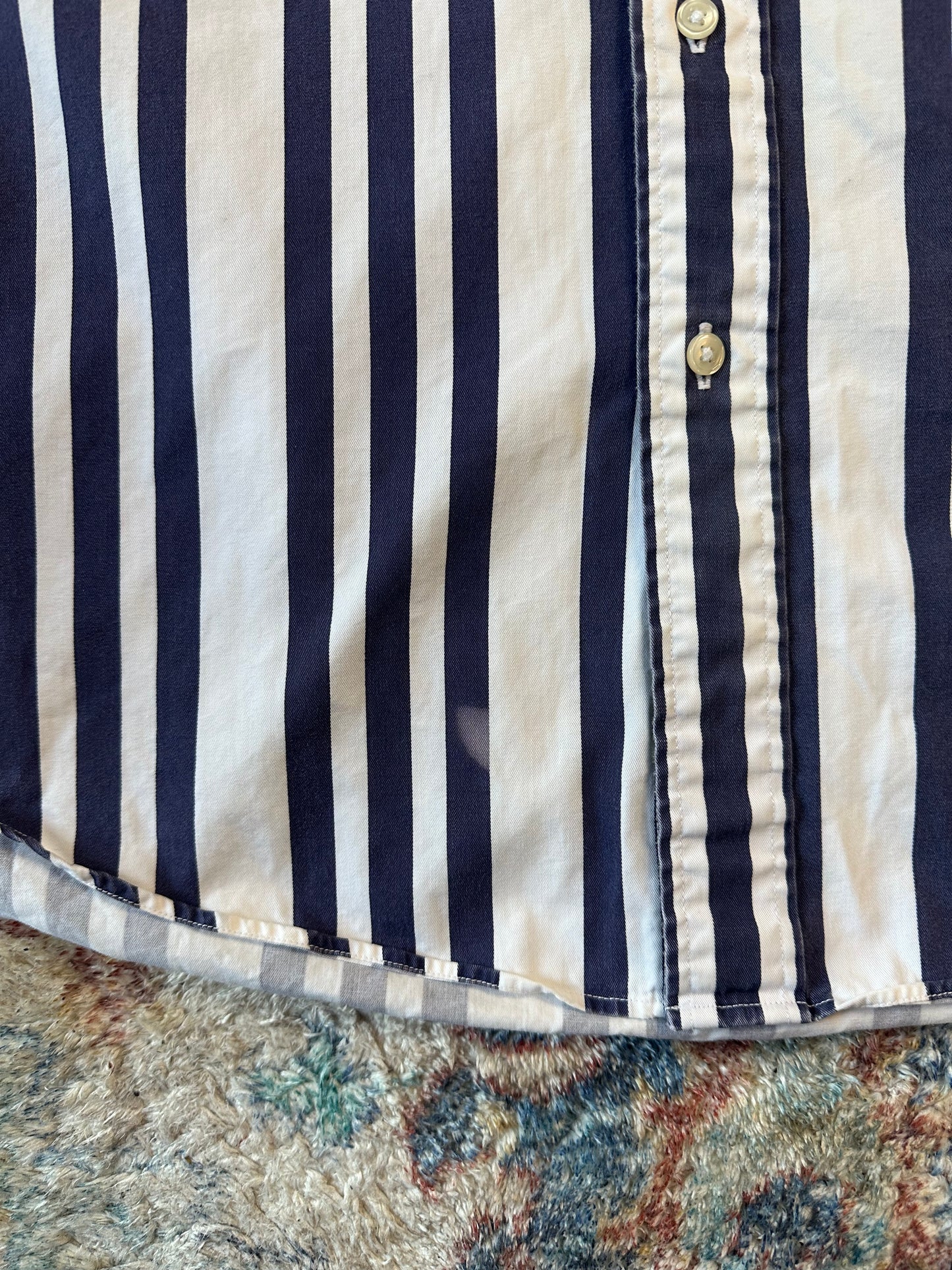 00s Tommy Hilfiger Striped Button-up Shirt - S