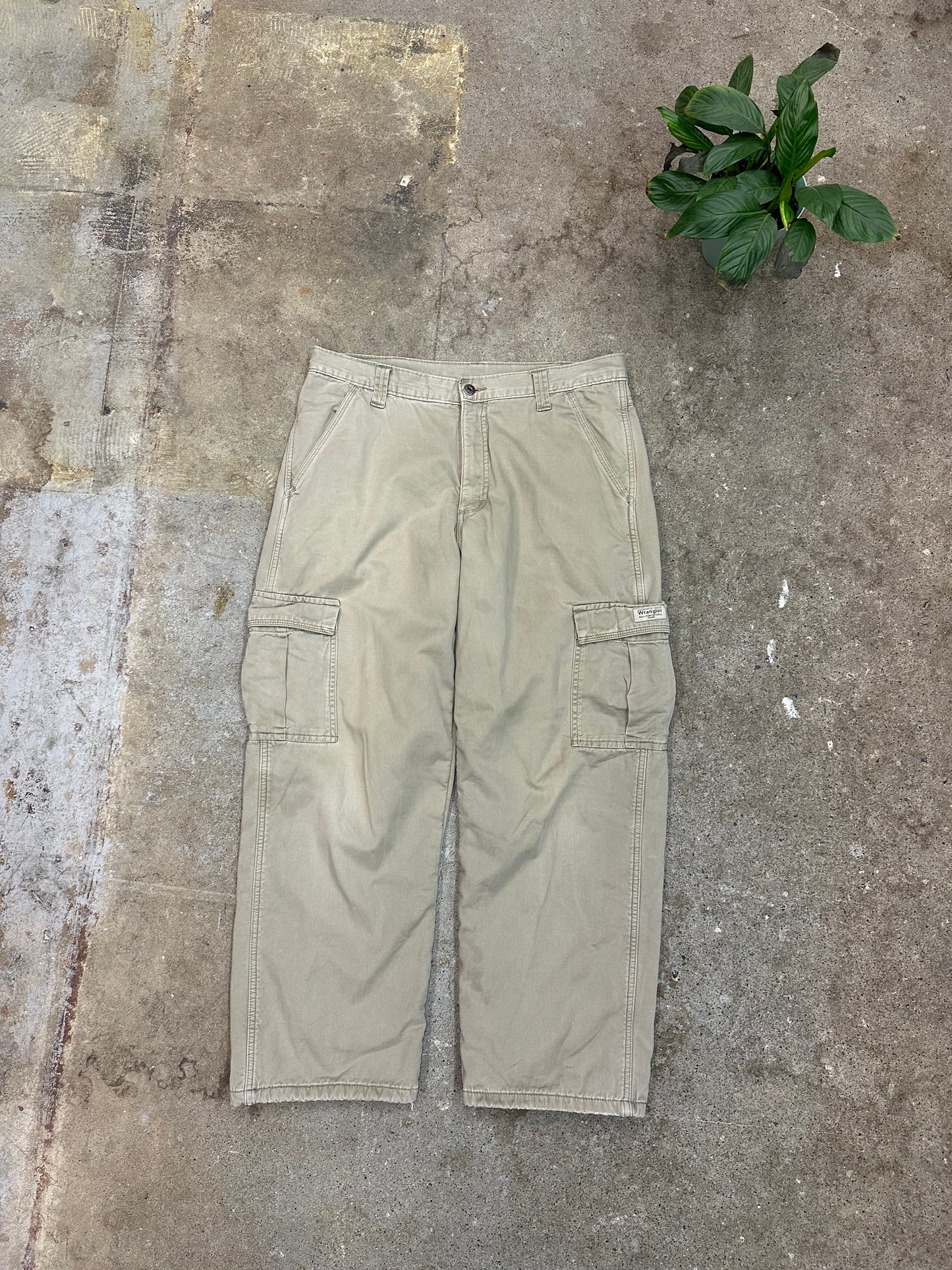 90s Wrangler Fleece Lined Cargo Pants - 36