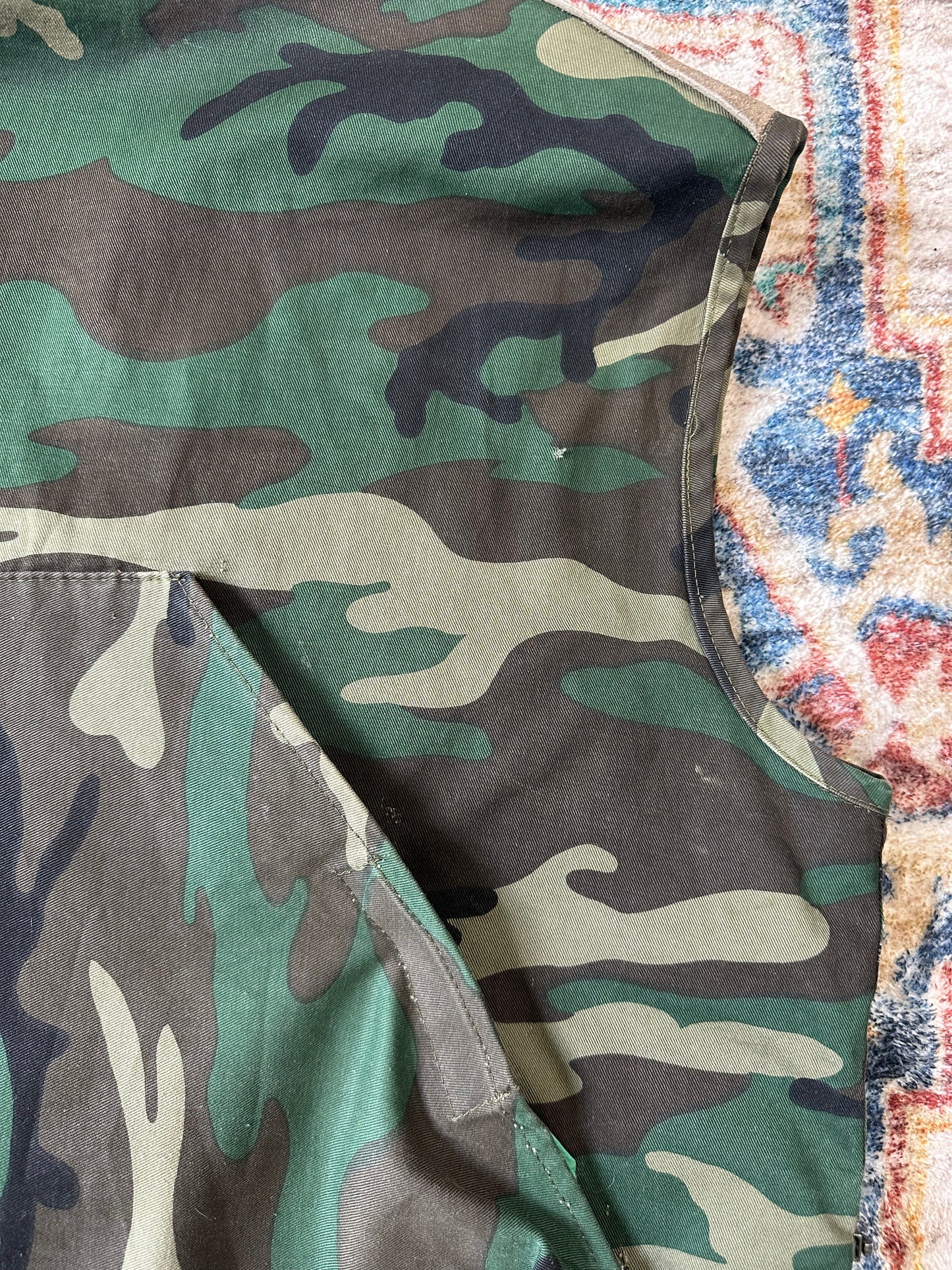 90s Camouflage Military Utility Vest - L