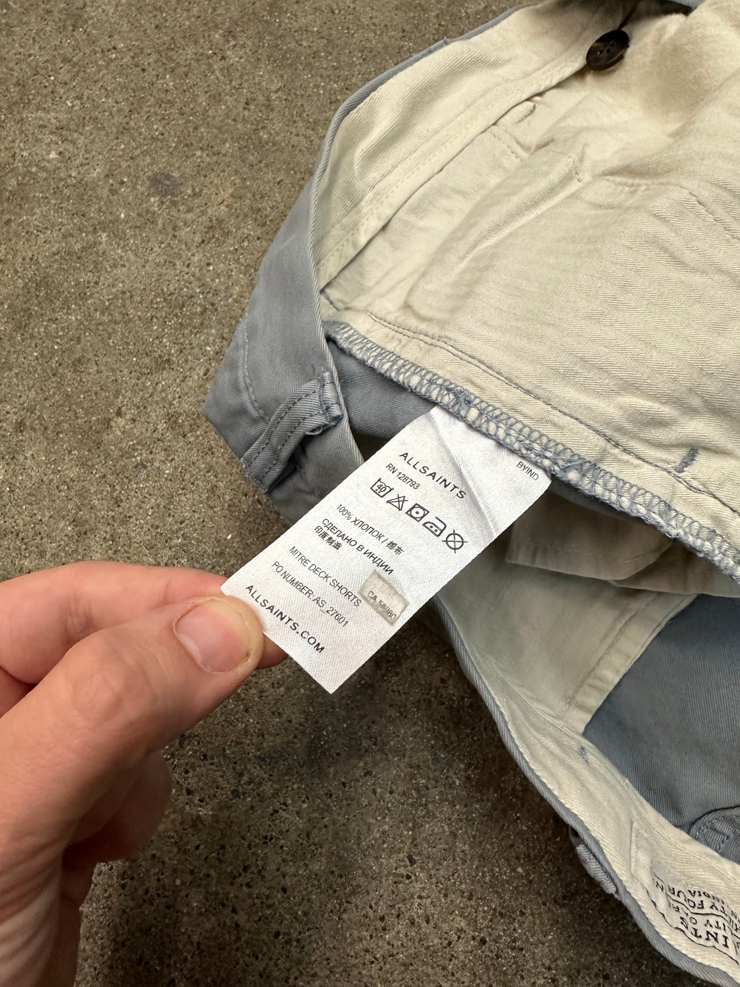 Allsaints Mitre Deck Shorts - 36