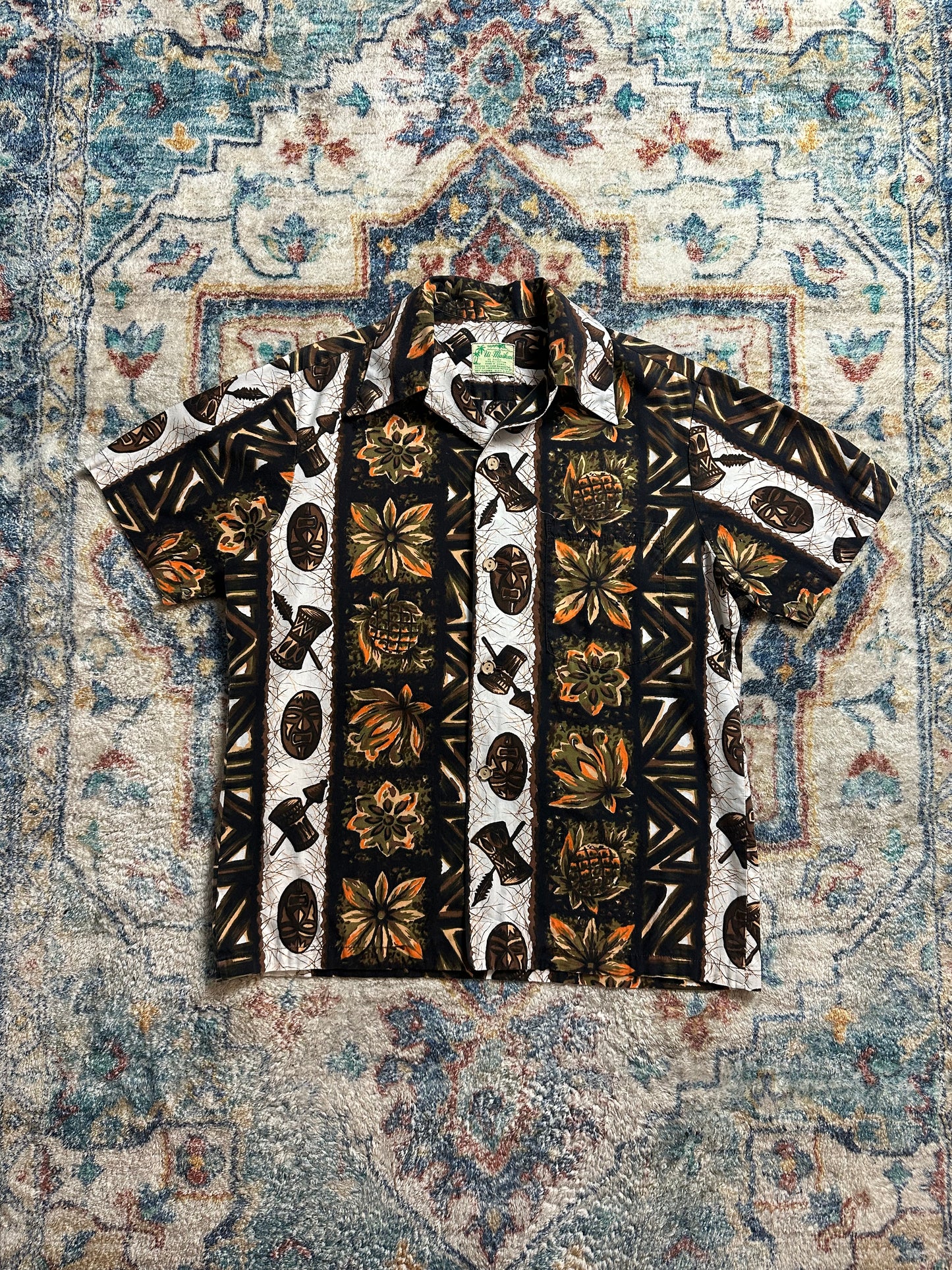 80s Ui-Maikai Hawaiian Button-up Shirt - L