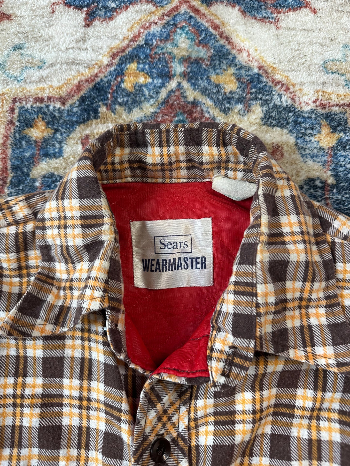 80s Sears Wearmaster Plaid Flannel Jacket - M