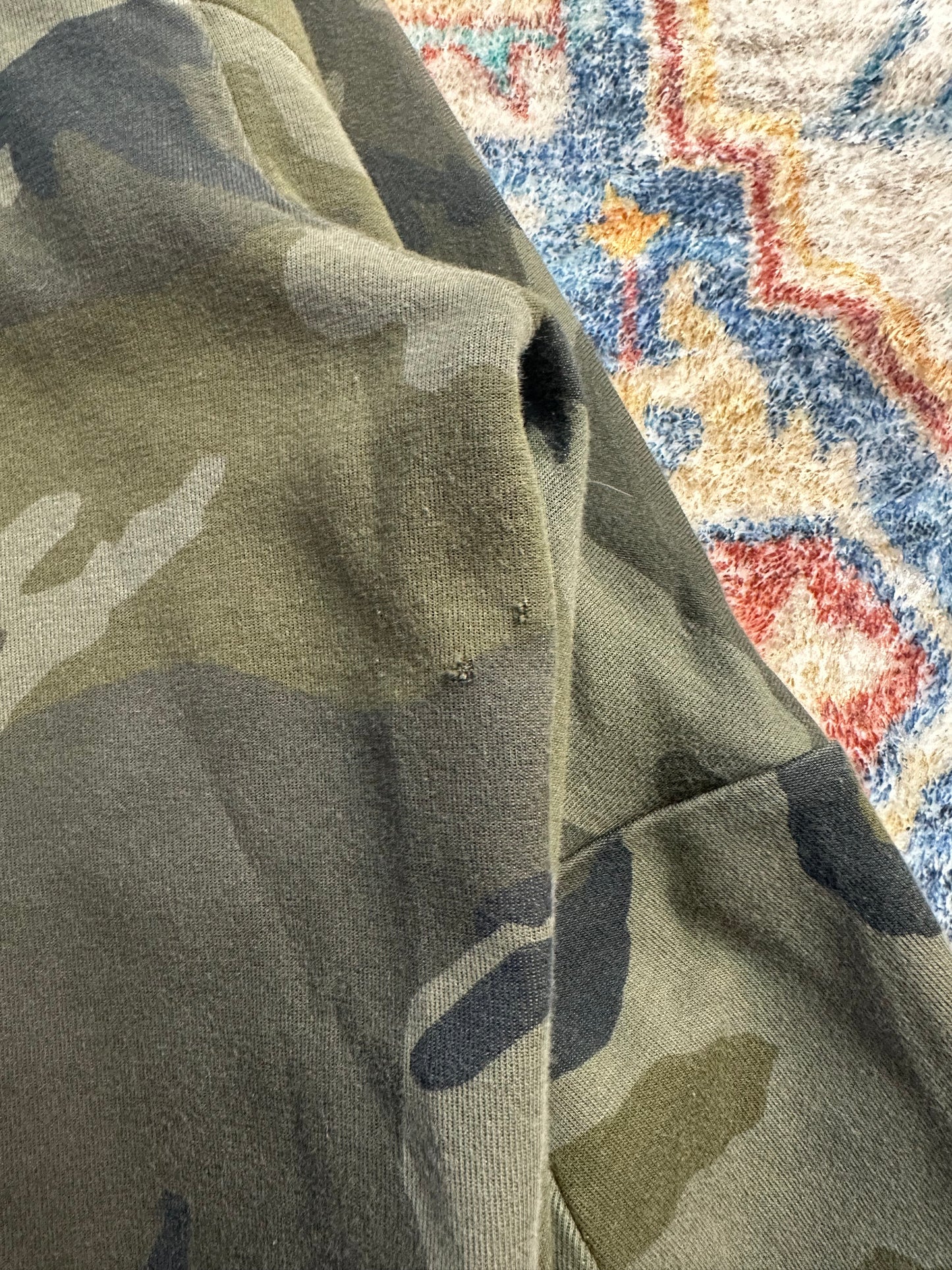 Nike Camouflage Zip-up Tech Fleece Hoodie - M