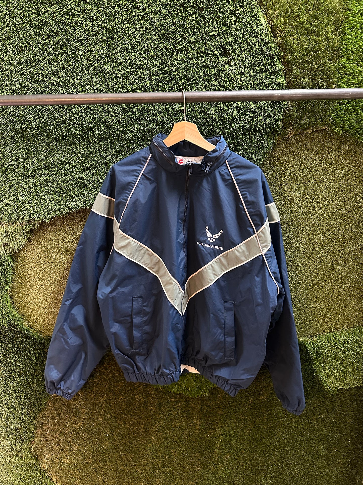 00s US Air Force Zip-up Jacket - XL