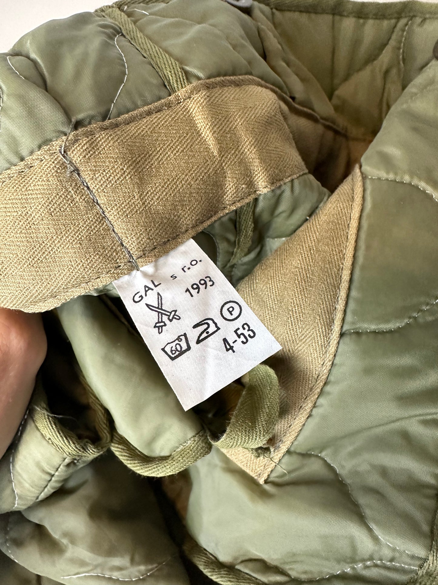 Vintage 1993 Military Liner Pants - 34