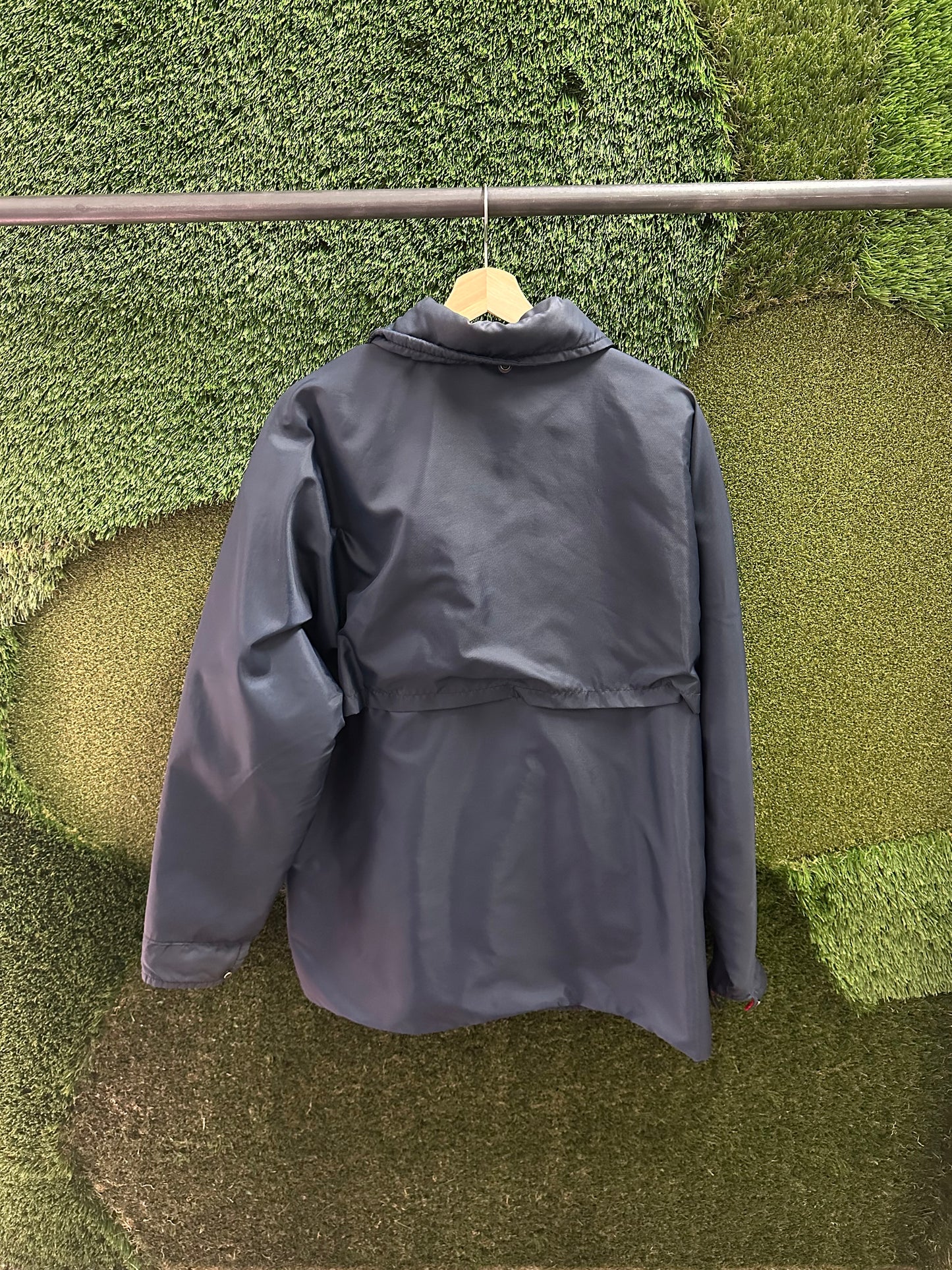 Vintage 1980s Admiral Flannel Lined Rain Jacket - L
