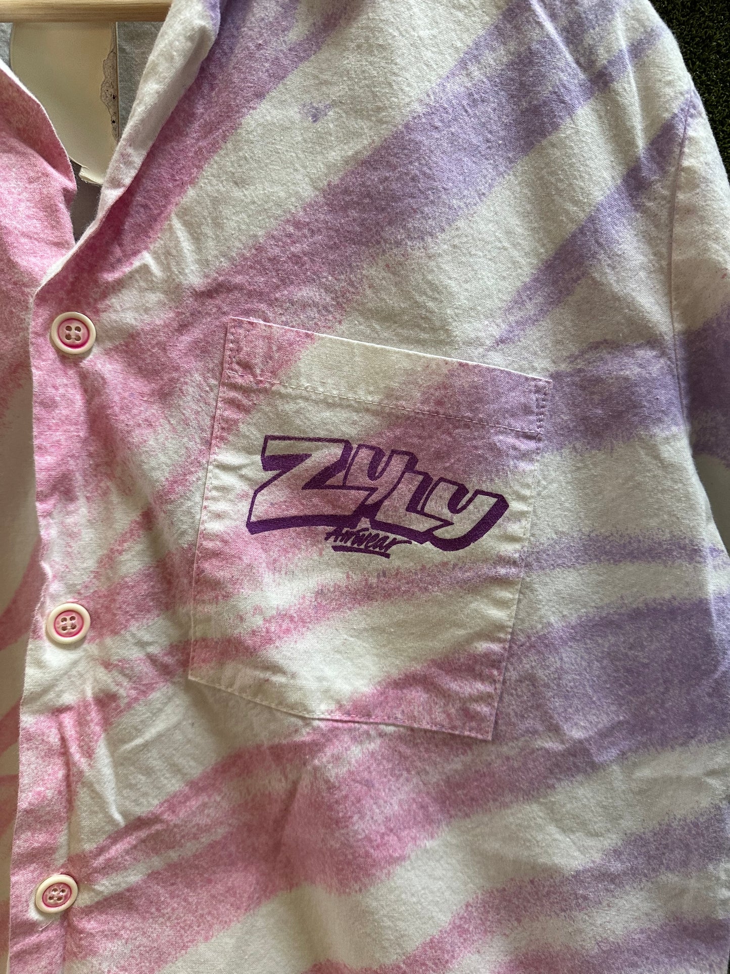 80s NWT Zulu Air Brushed Button-up Shirt - M