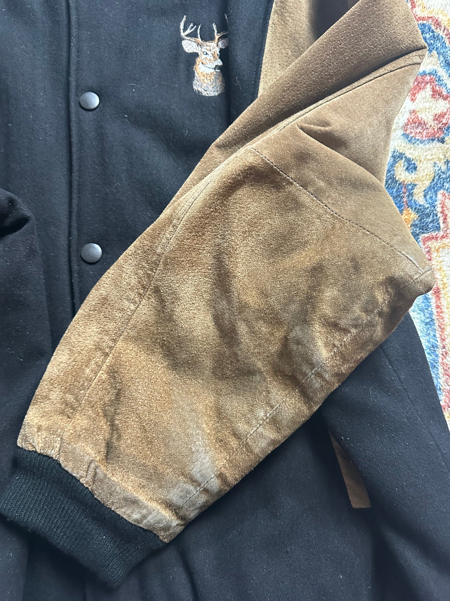 90s Deer Bomber Jacket - XXL
