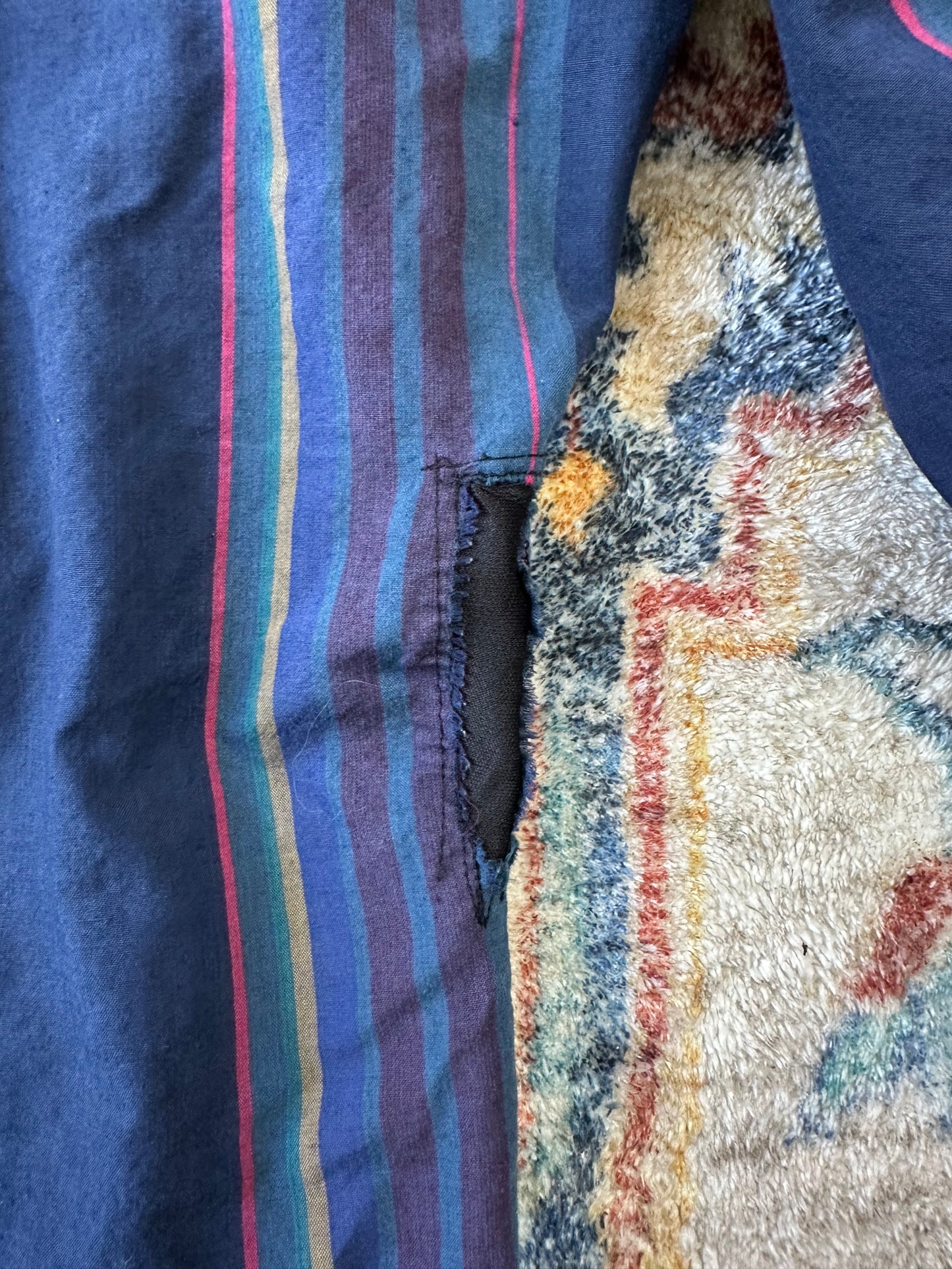 90s Trading Post Company Striped Western Button-up Shirt - XXL