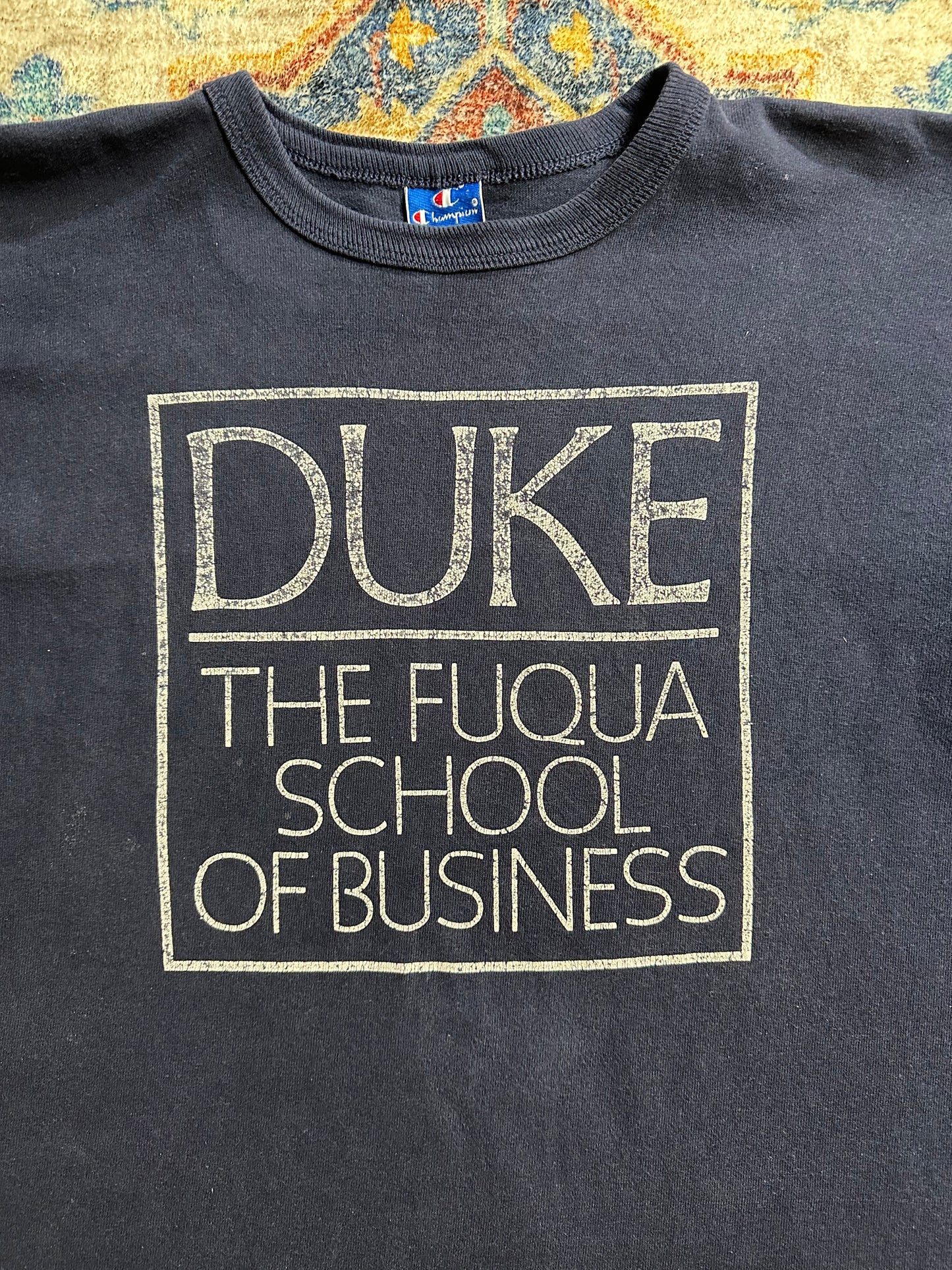 90s Champion NCAA Duke The School Of Business T-shirt - XL