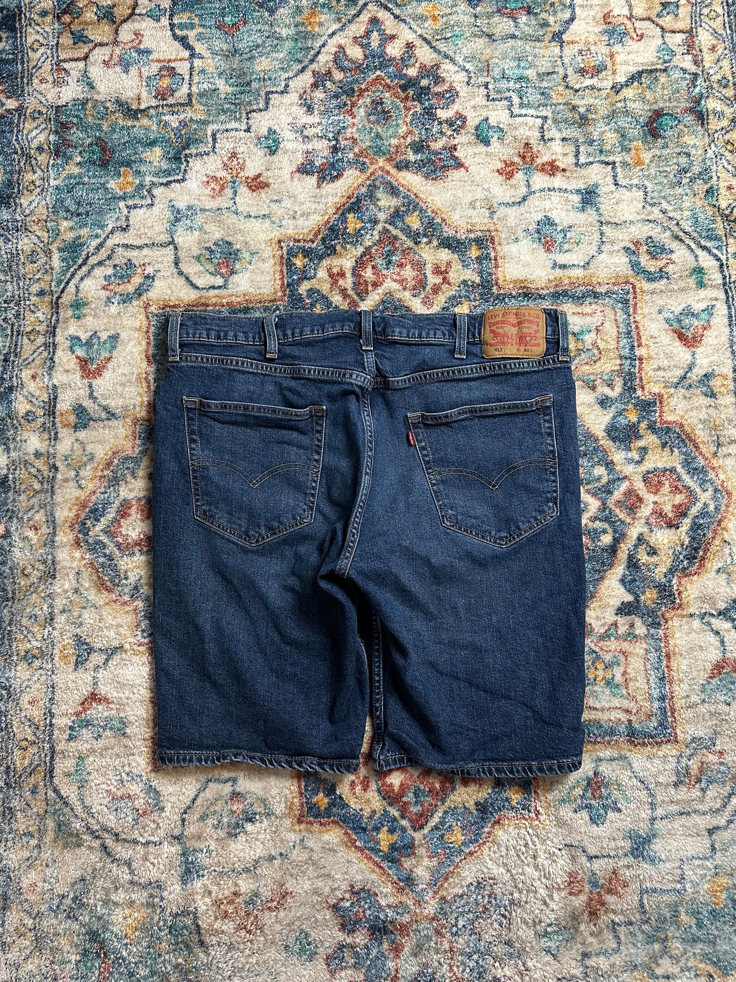 Levi’s 412 Dark Wash Denim Shorts - 40