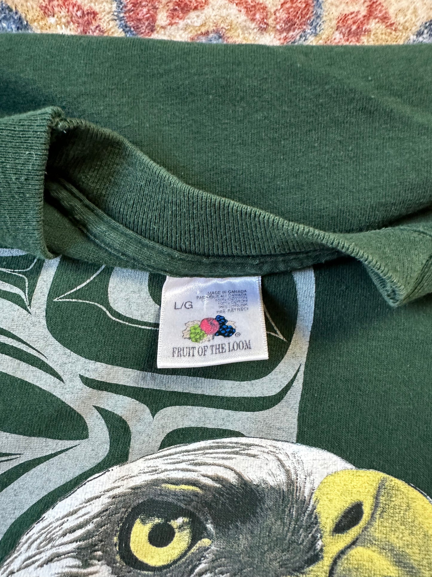 90s Queen Charlotte Islands Eagle T-shirt - L