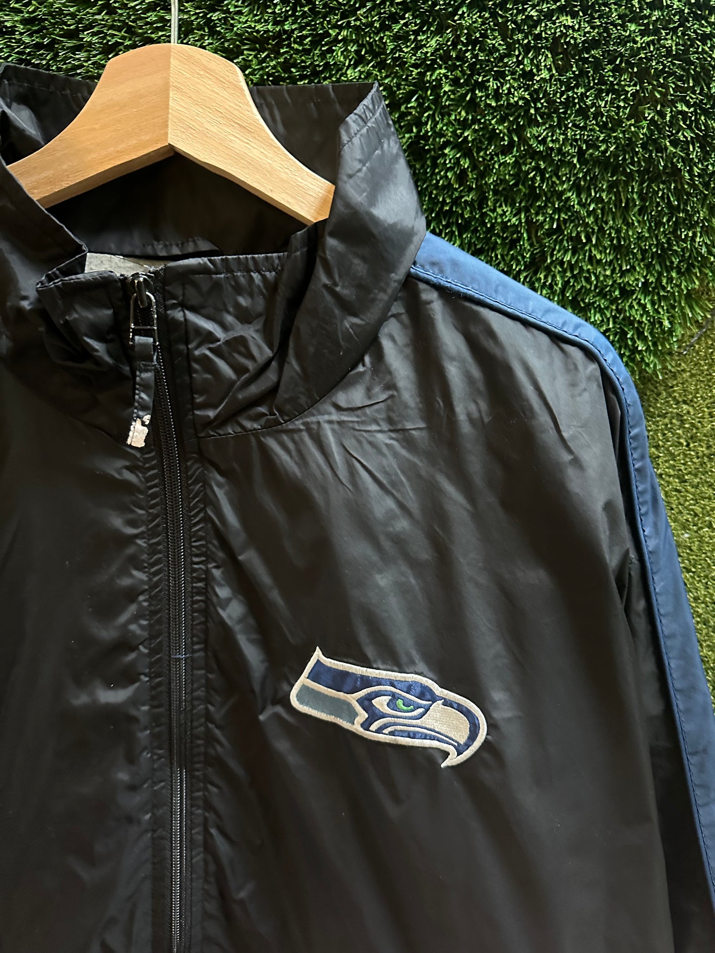 00s NFL Seattle Seahawks Zip-up Light Jacket - L