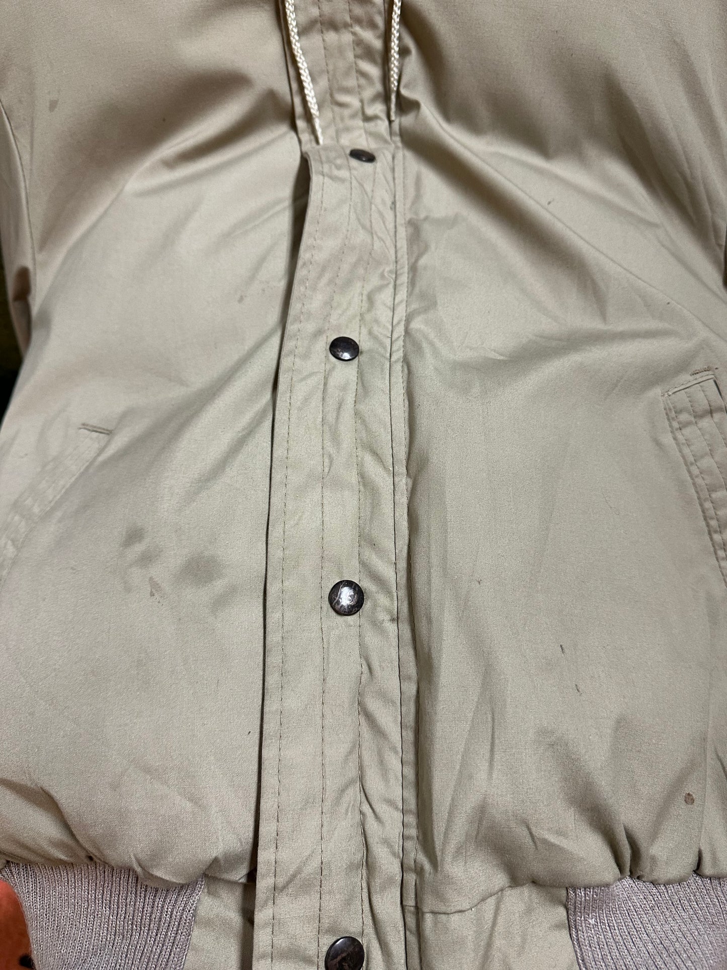 80s Sears Down Filled Bomber Jacket - L