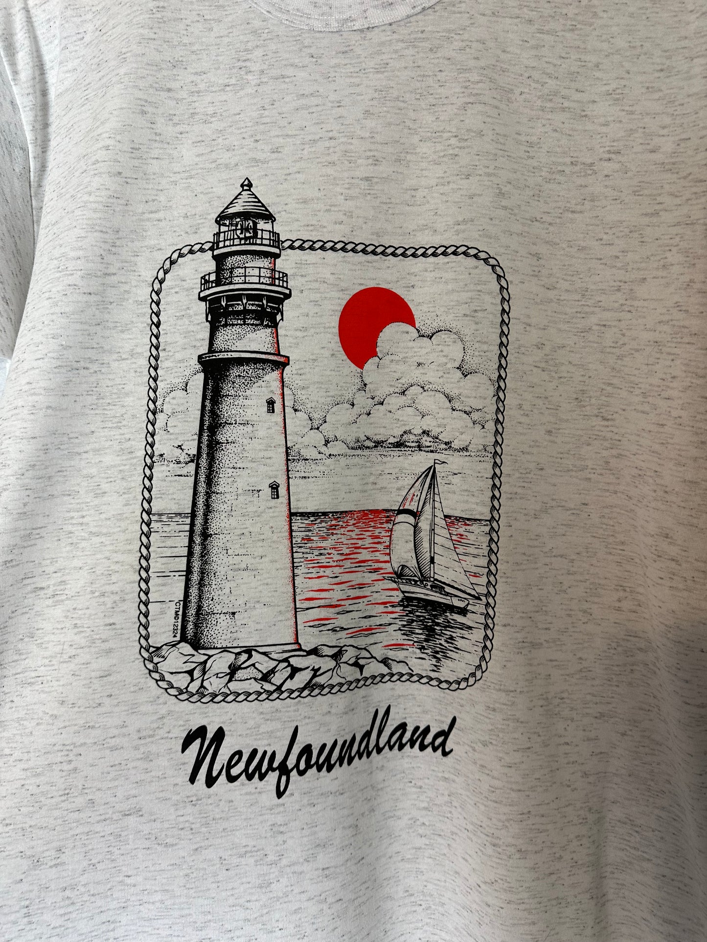90s Newfoundland Lighthouse T-shirt - L