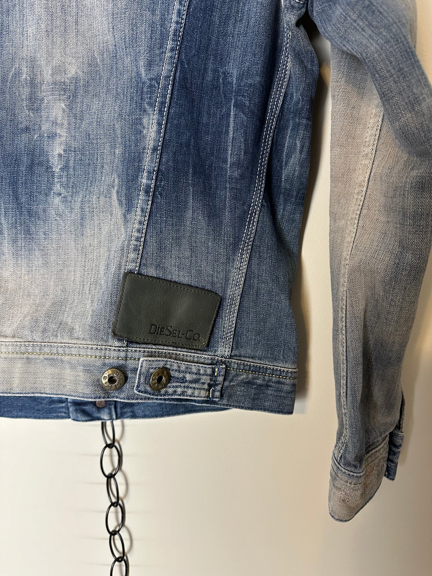 00s Diesel Repaired Denim Jacket - S