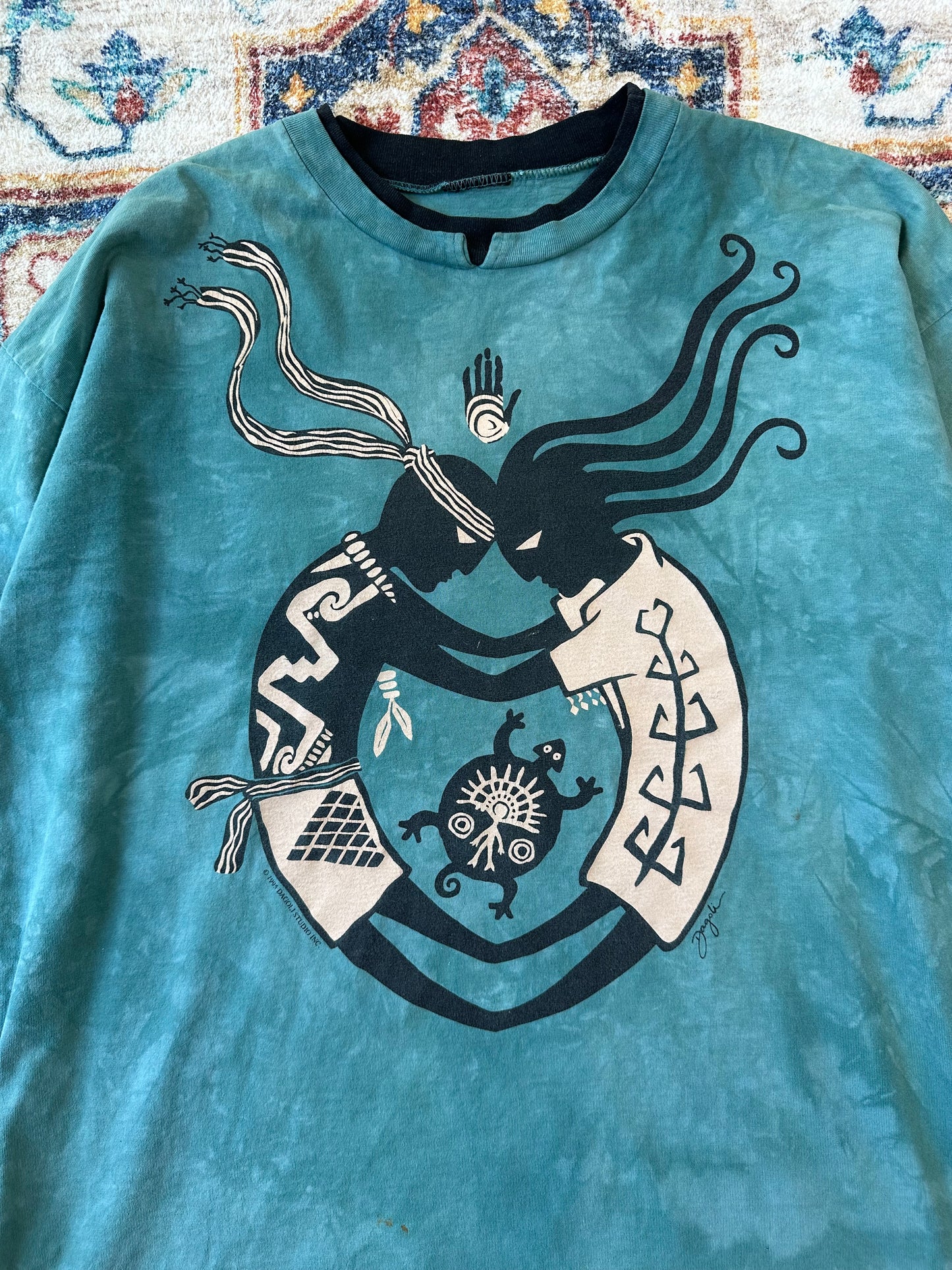 90s Dagoli Soul Mate Art Long Sleeve T-shirt - XL