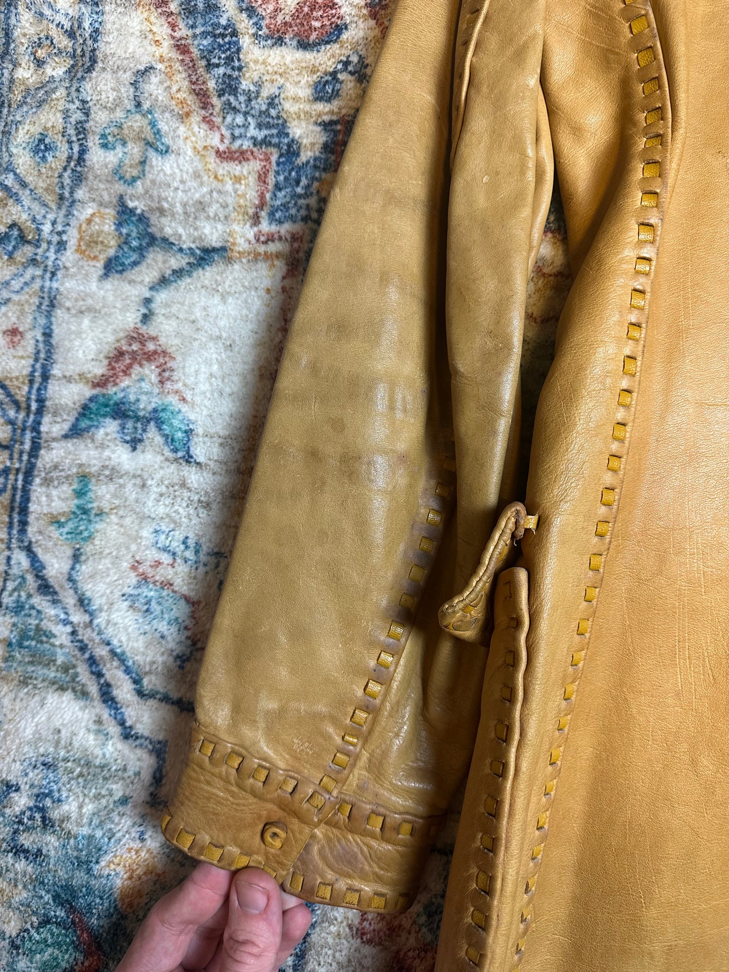 1920s Gita Leather MFG Cow Hide Leather Jacket - S