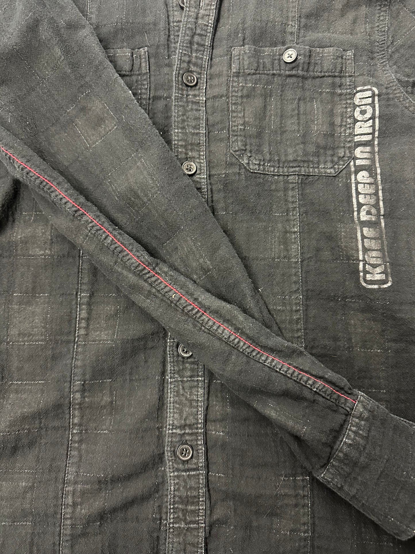 00s Harley Davidson Knee Deep In Iron Button-up Shirt - M
