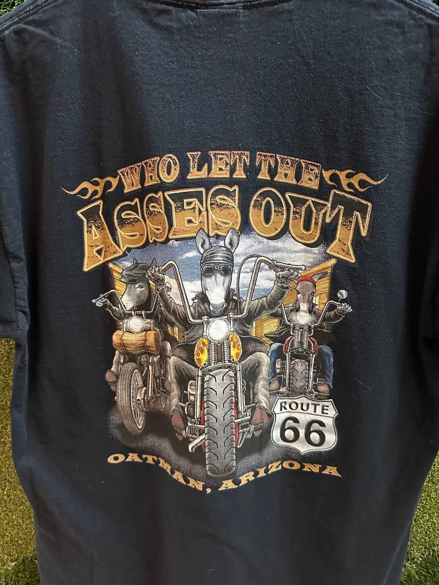 Bike Week Who Let The Asses Out T-shirt - L