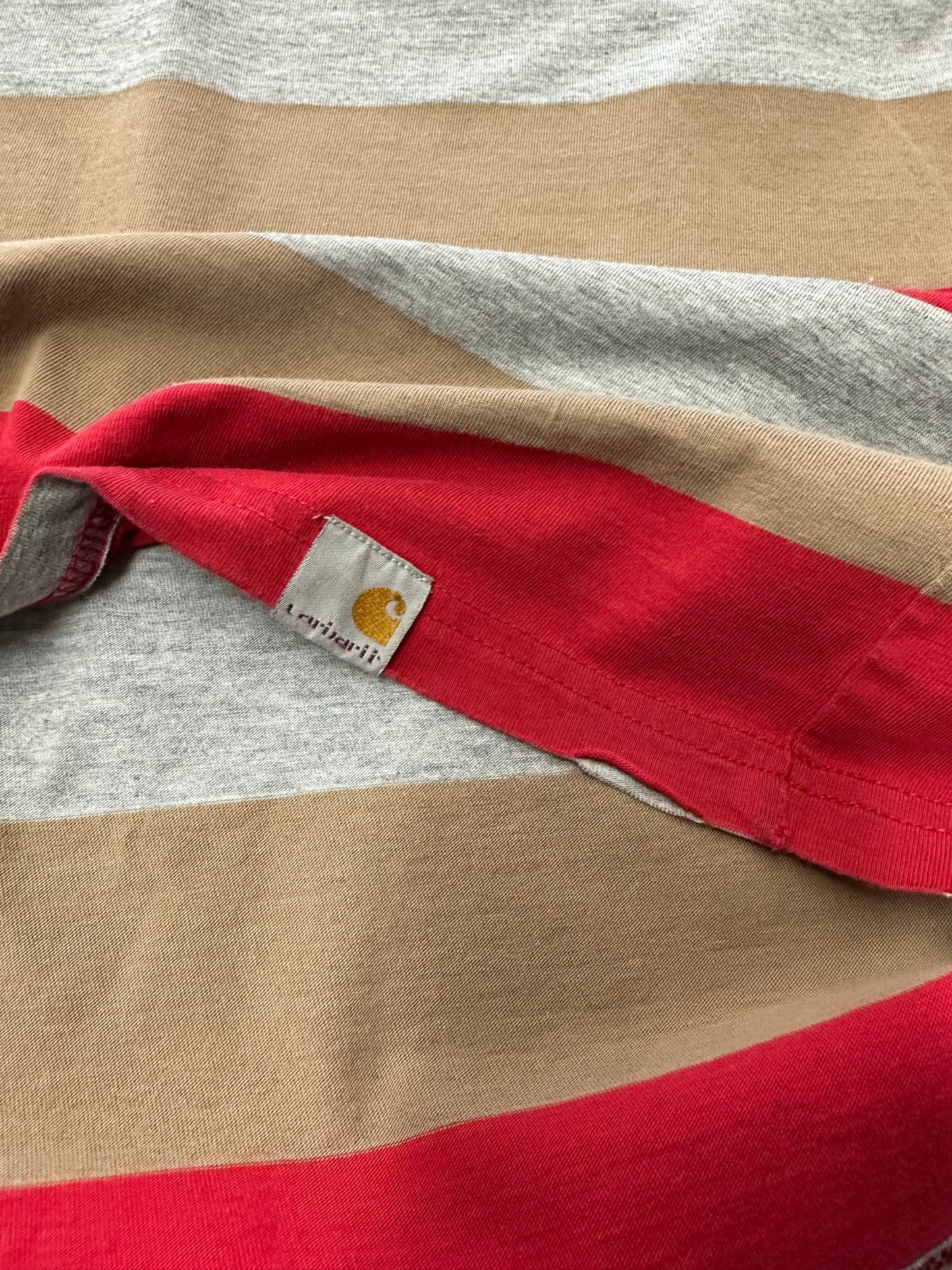 00s Carhartt Striped Long Sleeve T-shirt - L