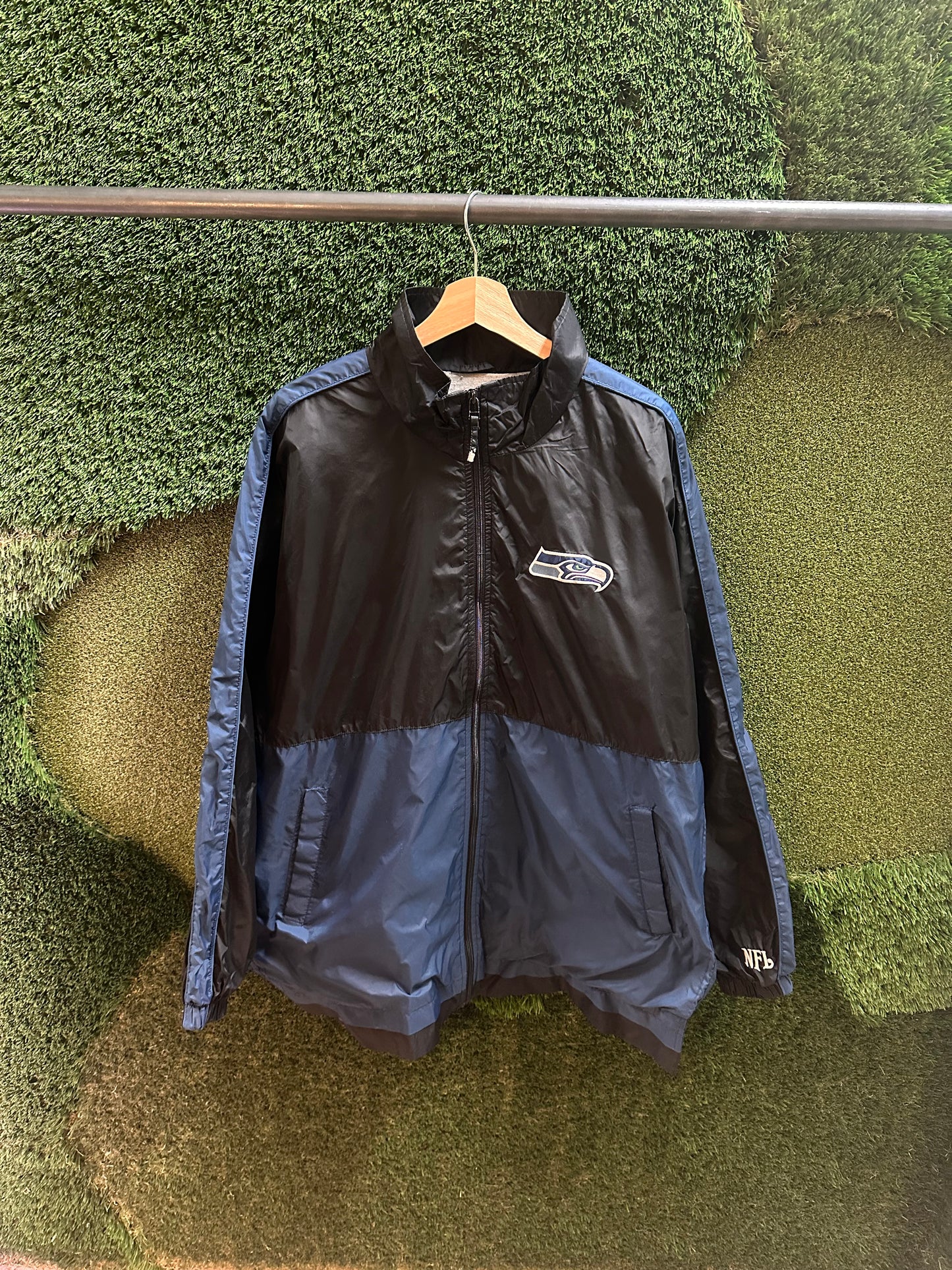 00s NFL Seattle Seahawks Zip-up Light Jacket - L