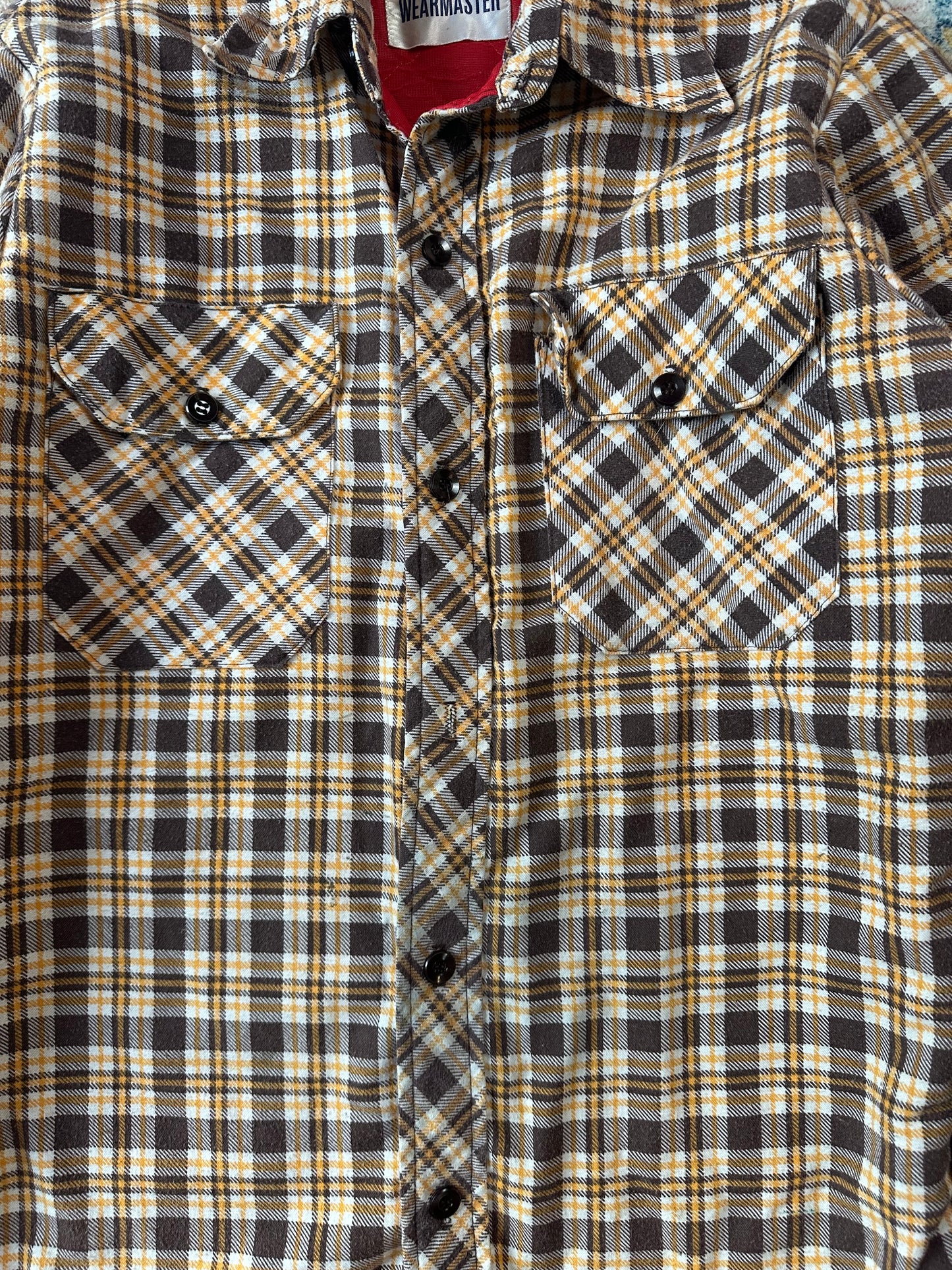 80s Sears Wearmaster Plaid Flannel Jacket - M