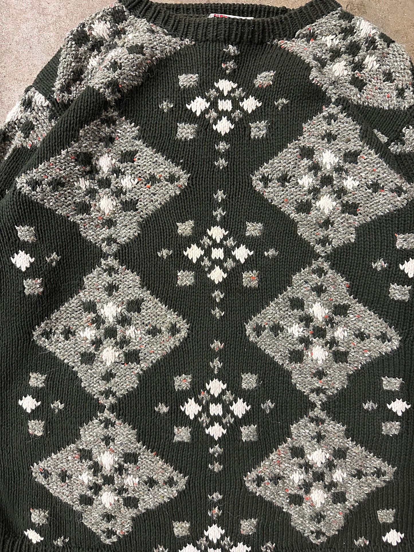Vintage Mister Leonard Diamond Abstract Sweater - M