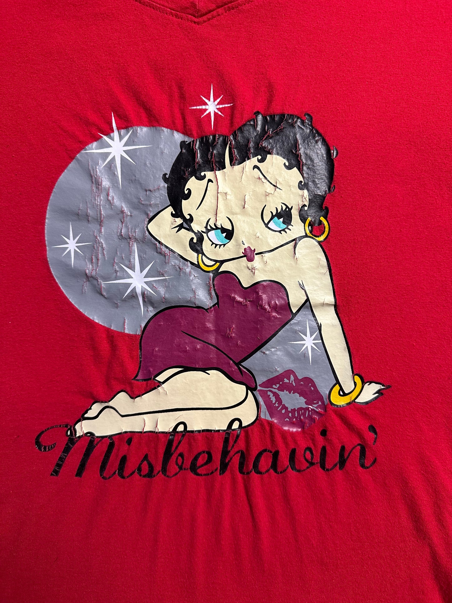 00s Betty Boop Misbehavin’ T-shirt - M