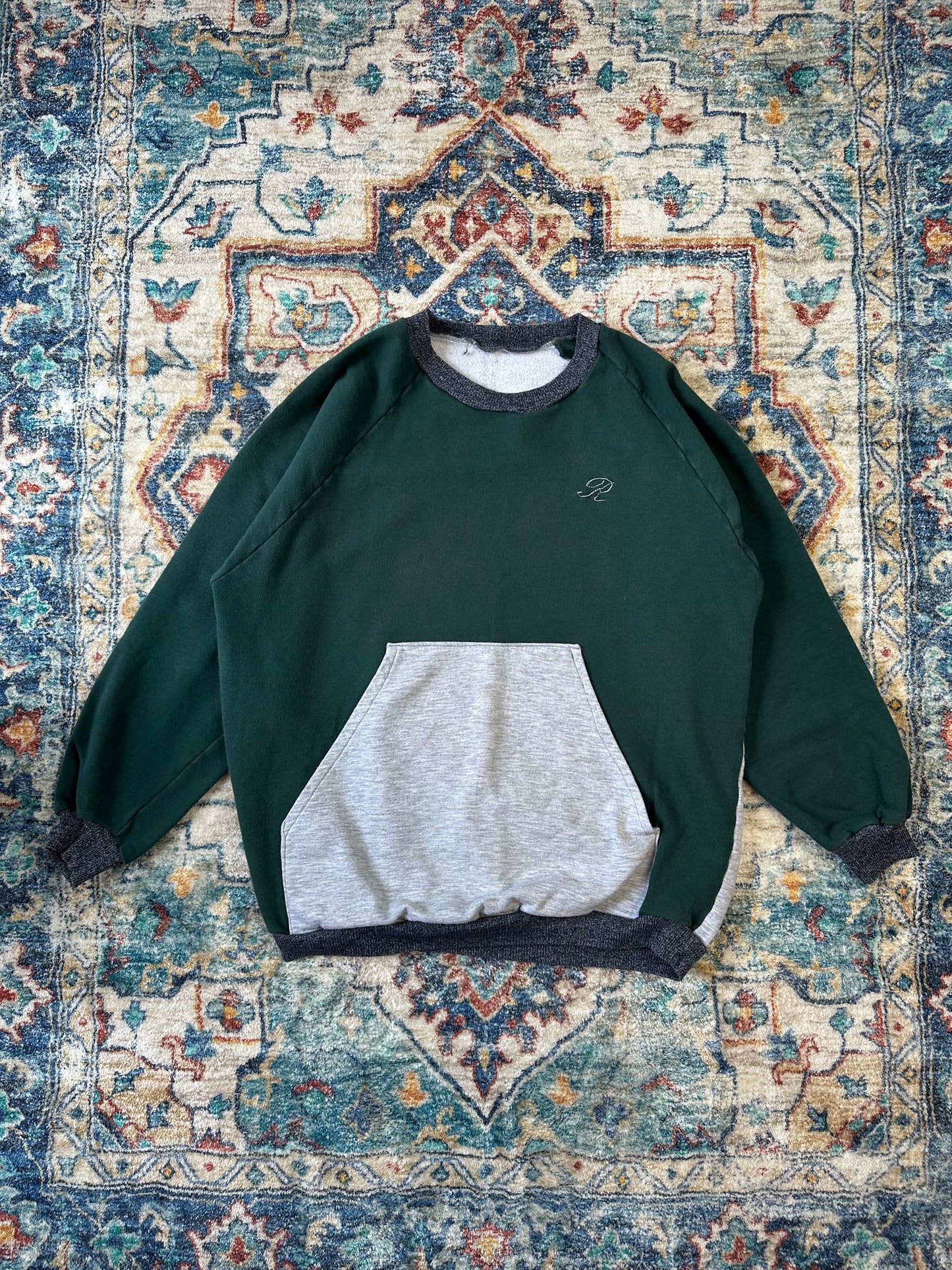 90s Split Colour Crewneck - XL