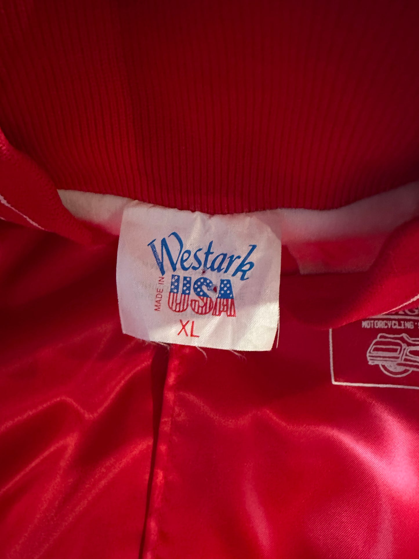 80s SCMA Bike Ride Satin Jacket - XL