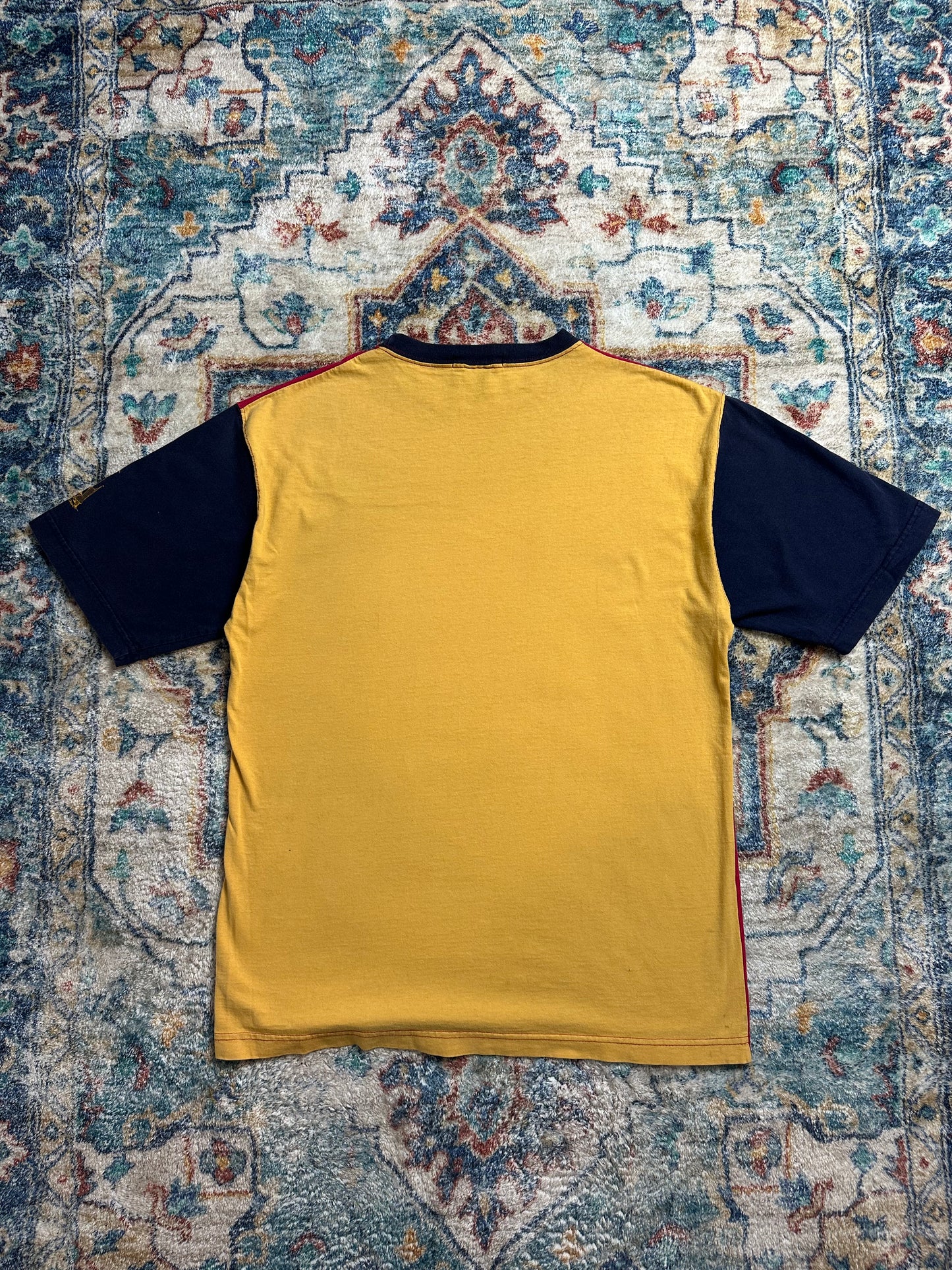 90s Nautica Spellout Colour Block T-shirt - M