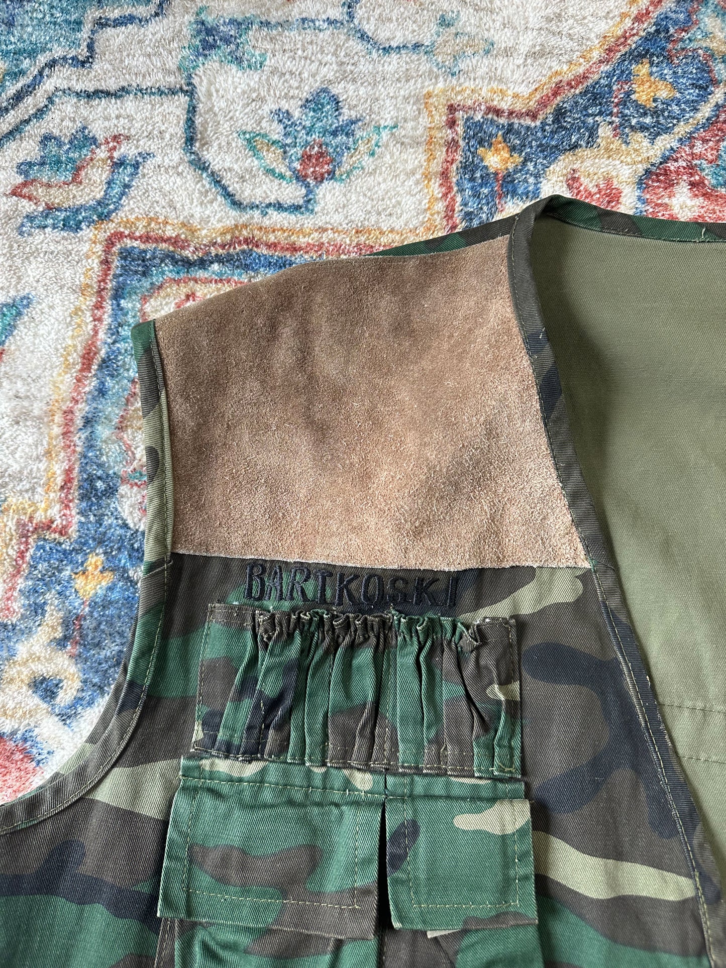 90s Camouflage Military Utility Vest - L