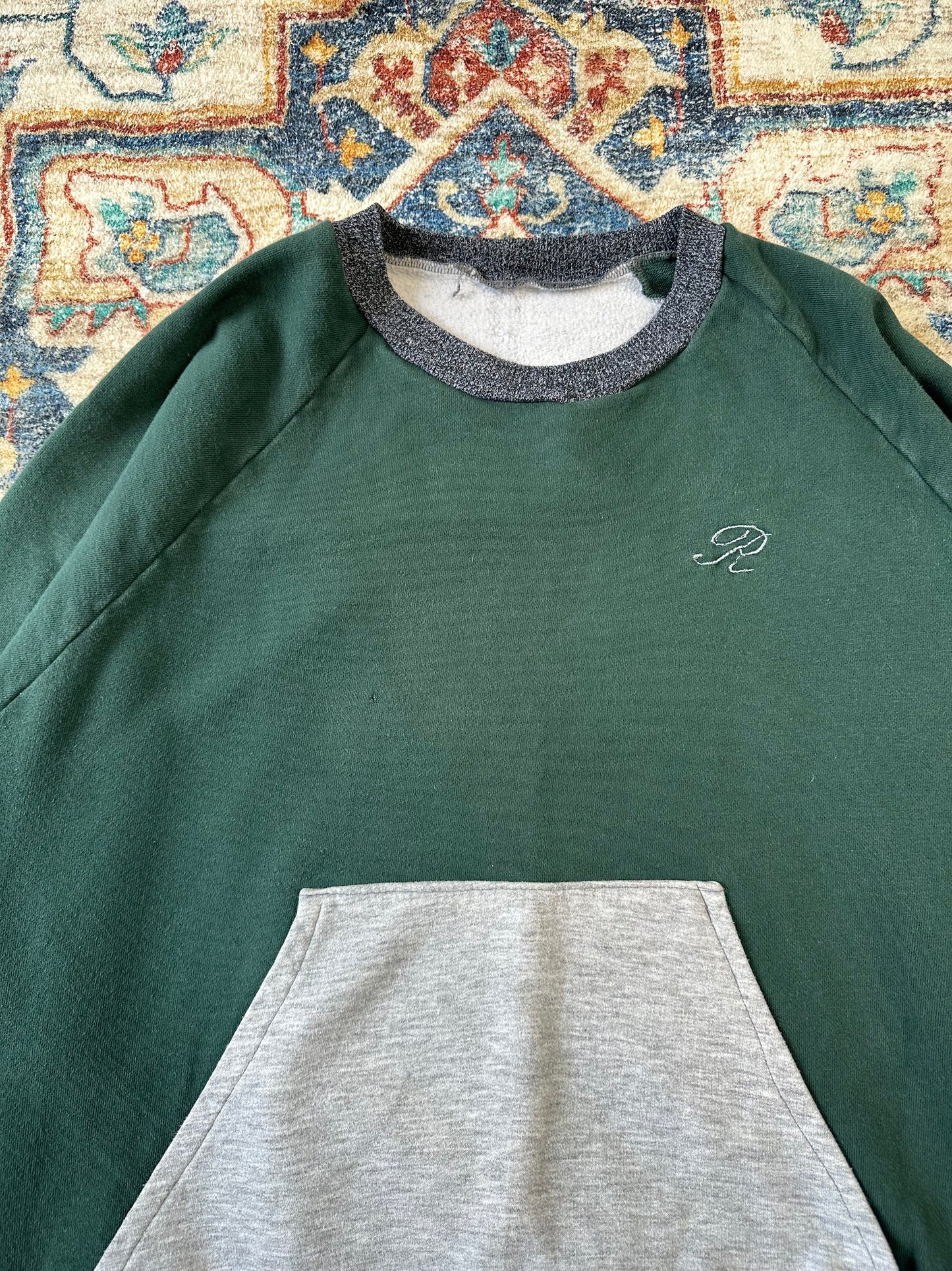 90s Split Colour Crewneck - XL